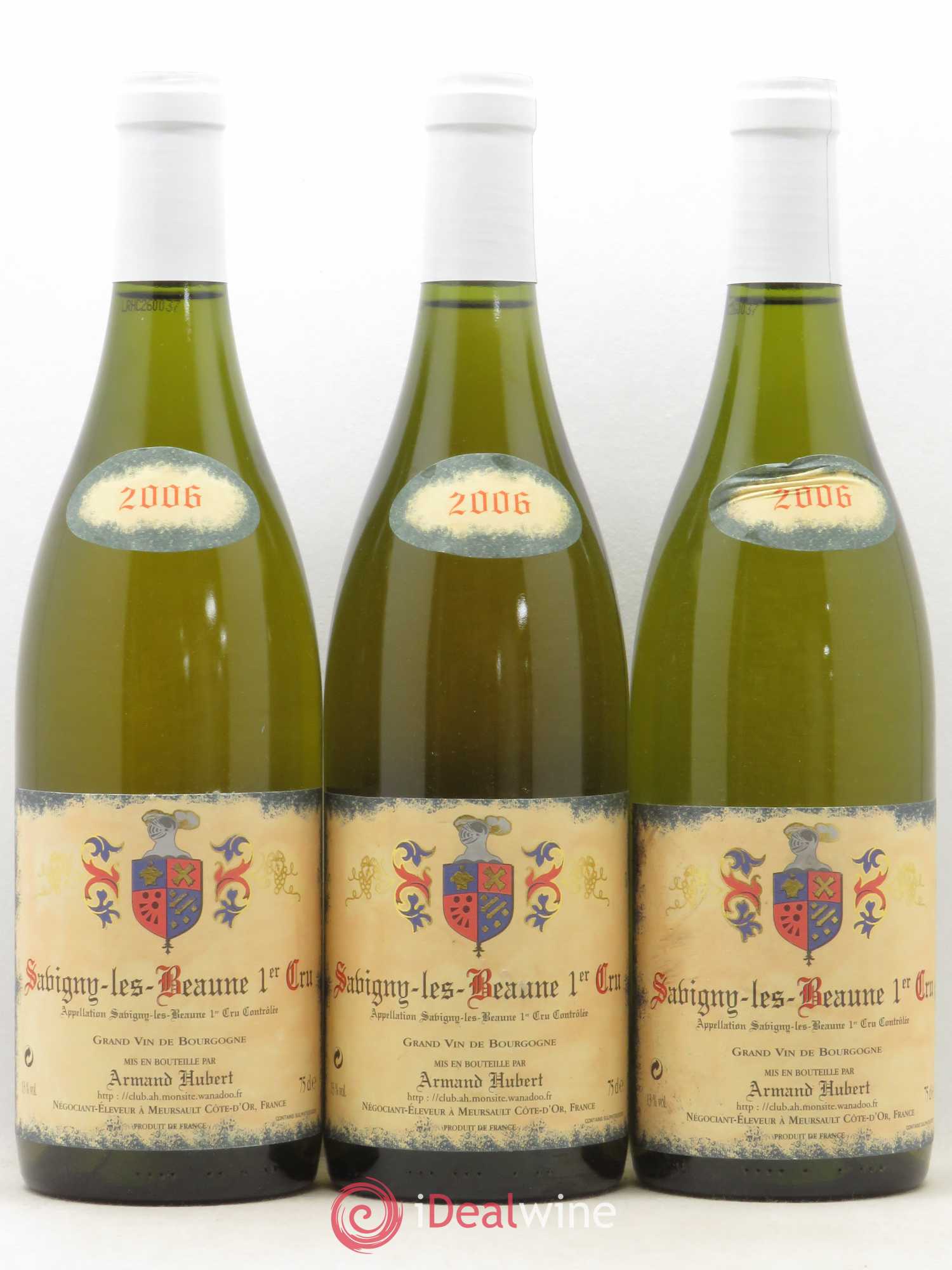 Savigny-lès-Beaune 1er Cru Domaine Armand Hubert 2006 - Posten von 3 Flaschen - 0