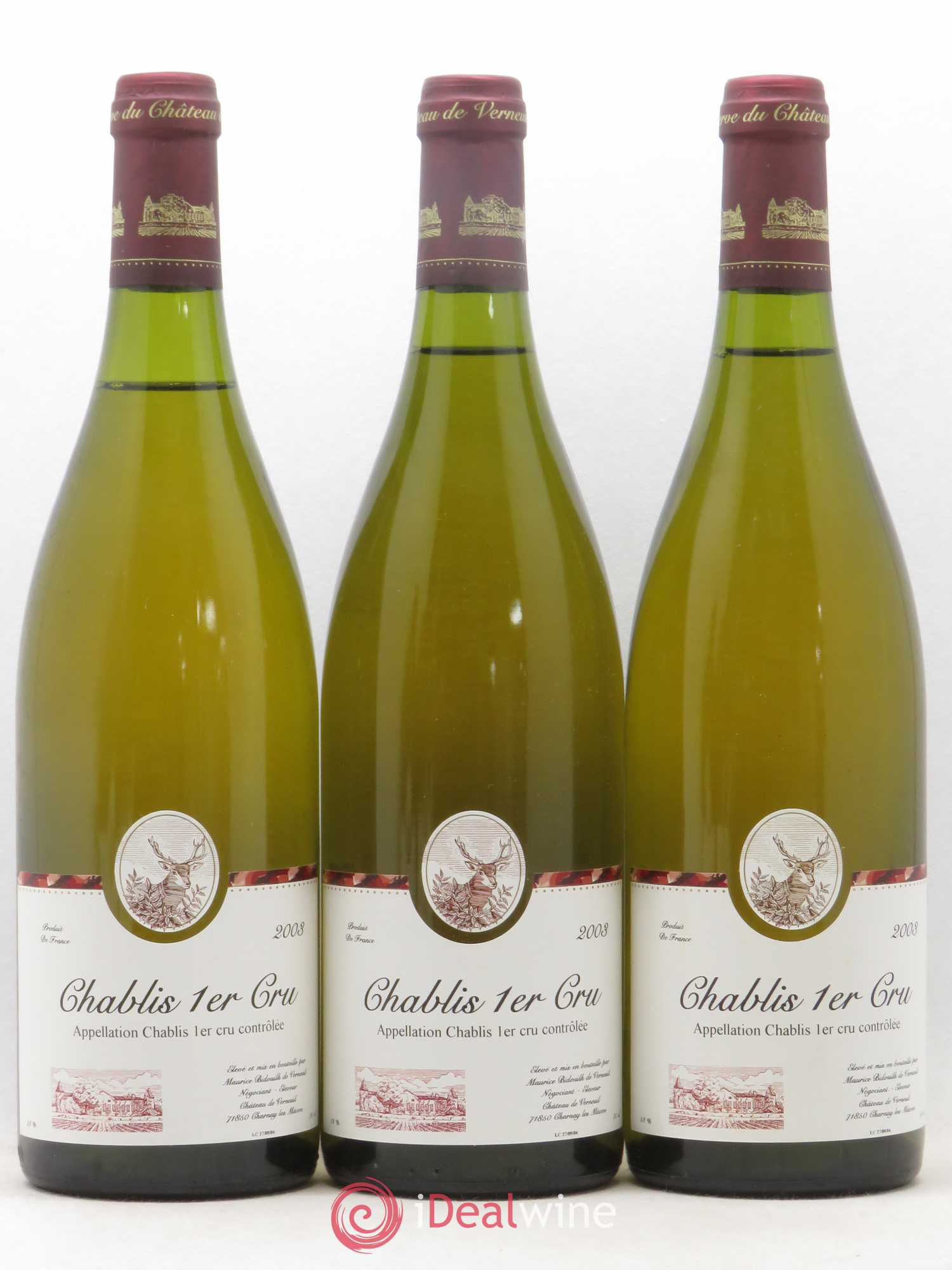 Chablis 1er Cru Maurice Bidouilh De Verneuil 2003 - Posten von 3 Flaschen - 0