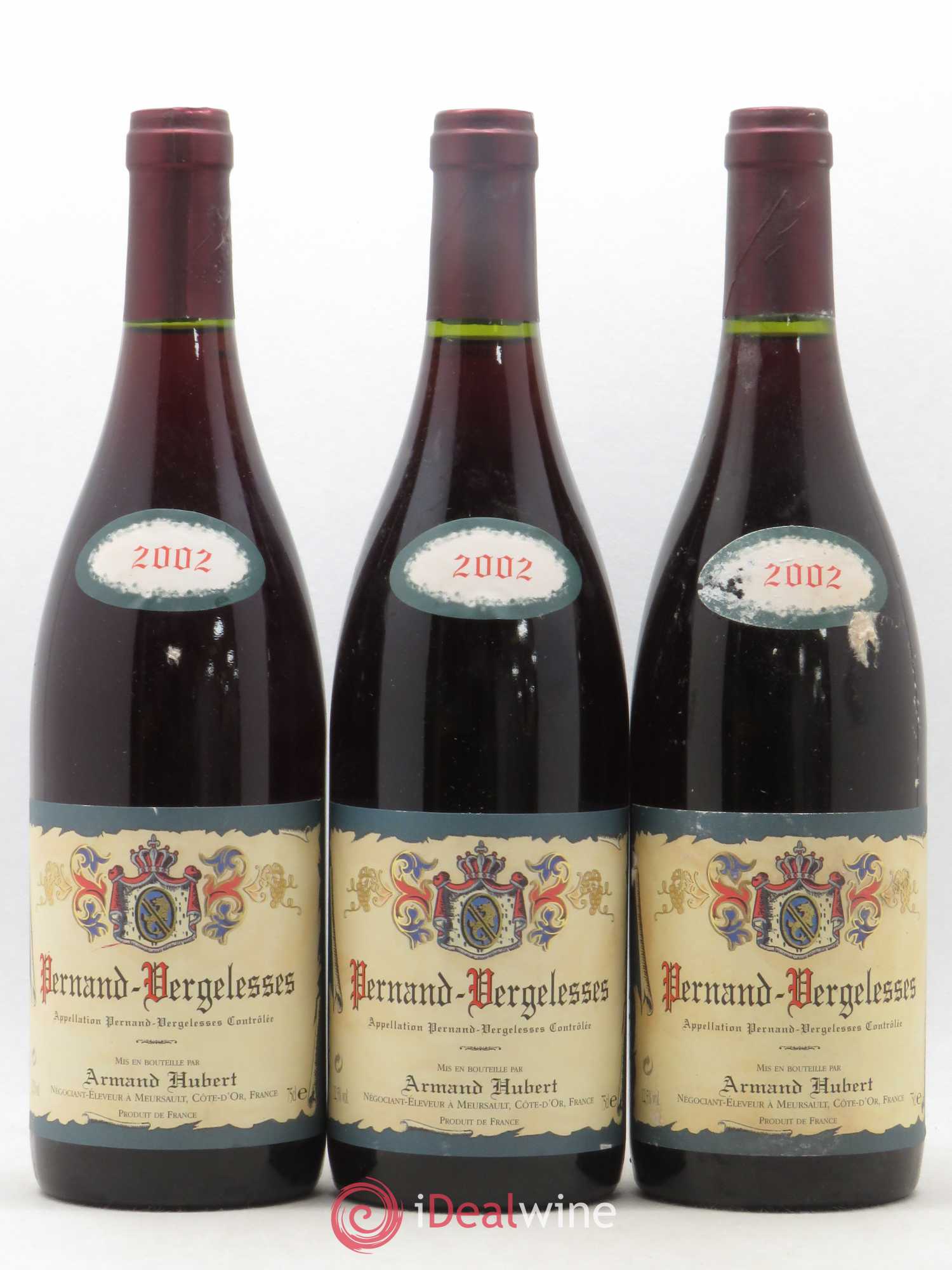 Pernand-Vergelesses Domaine Armand Hubert 2002 - Posten von 3 Flaschen - 0