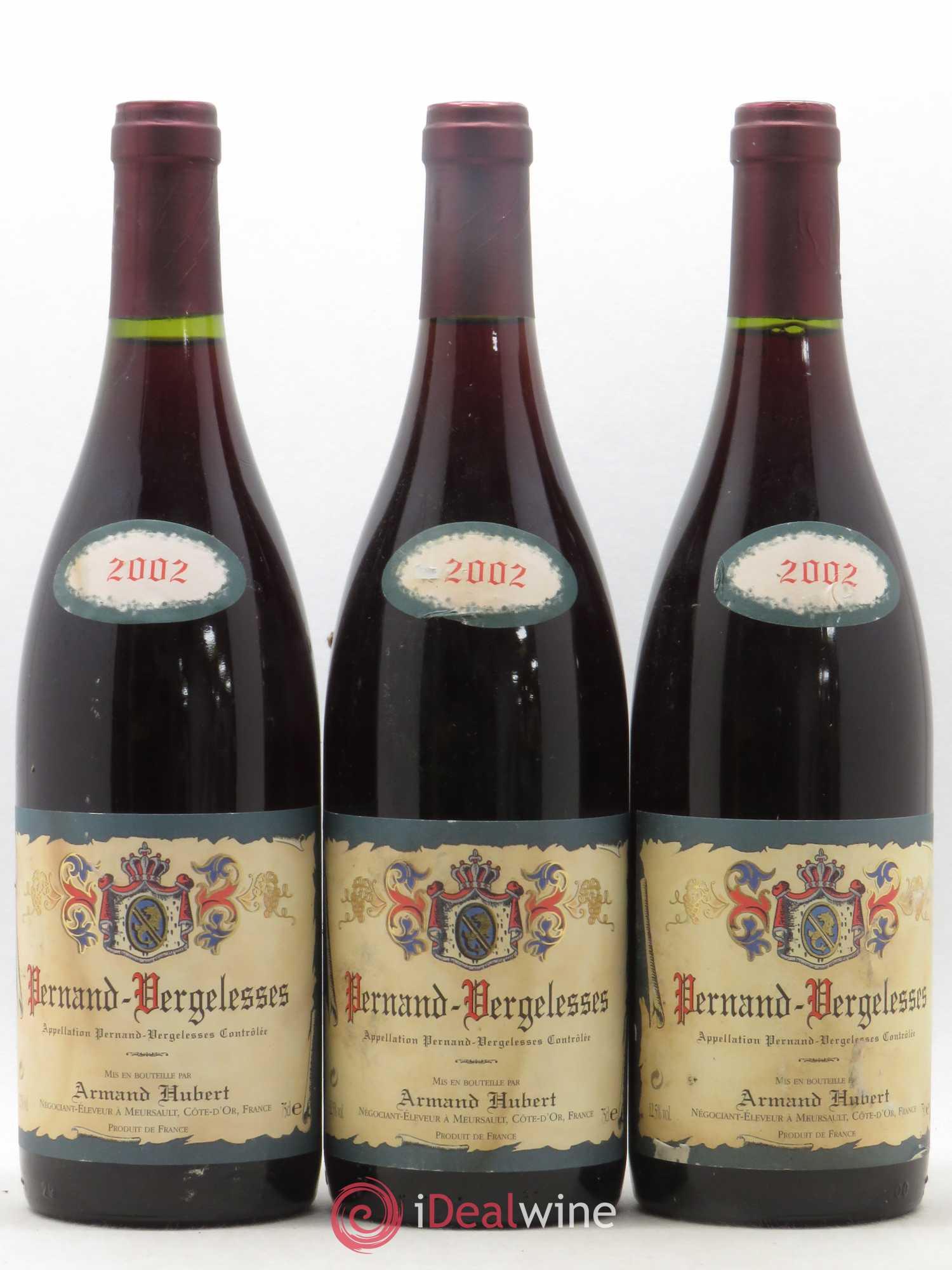 Pernand-Vergelesses Domaine Armand Hubert 2002 - Lot de 3 bouteilles - 0