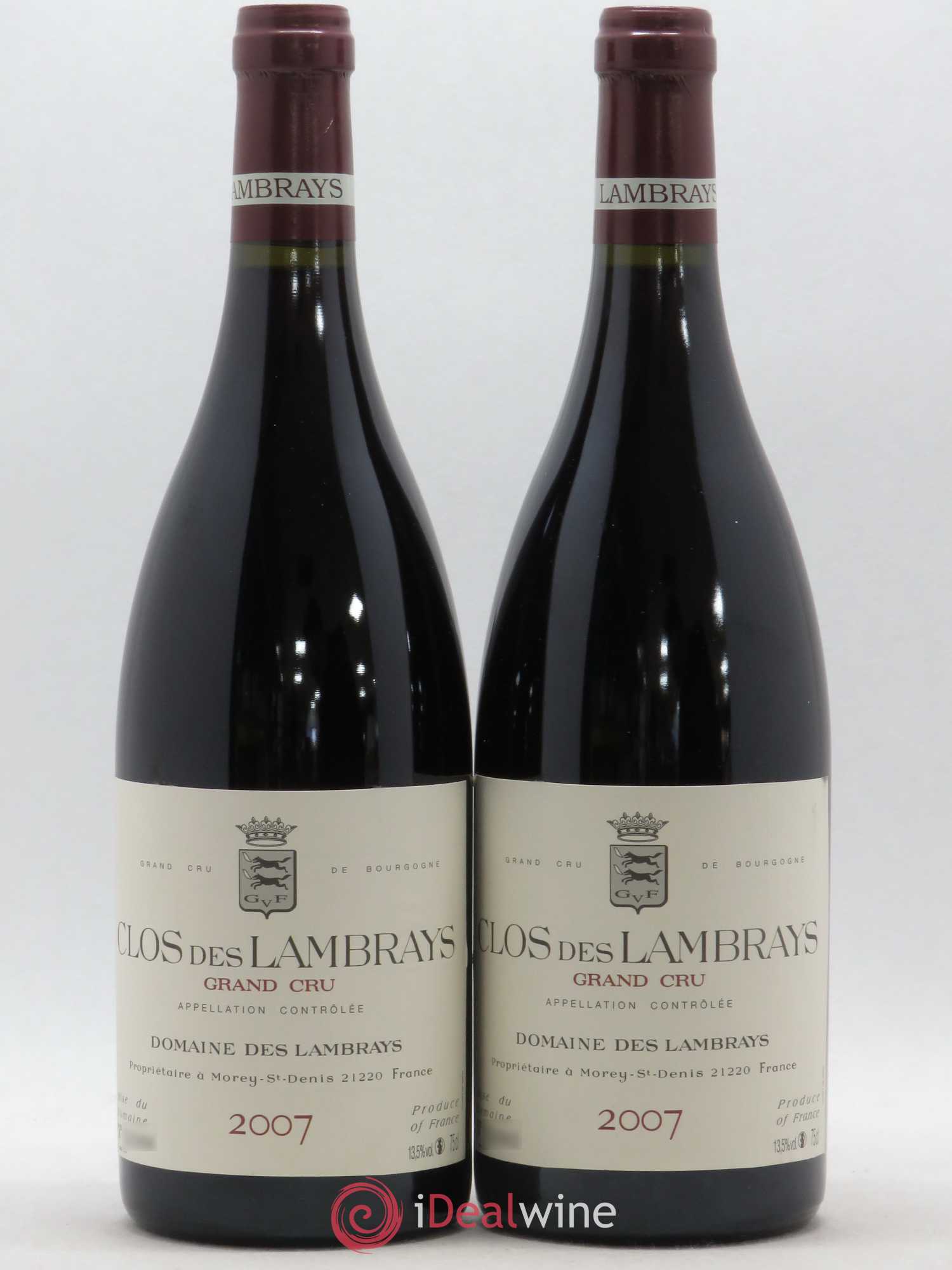Clos des Lambrays Grand Cru Domaine des Lambrays 2007 - Lot de 2 bouteilles - 0