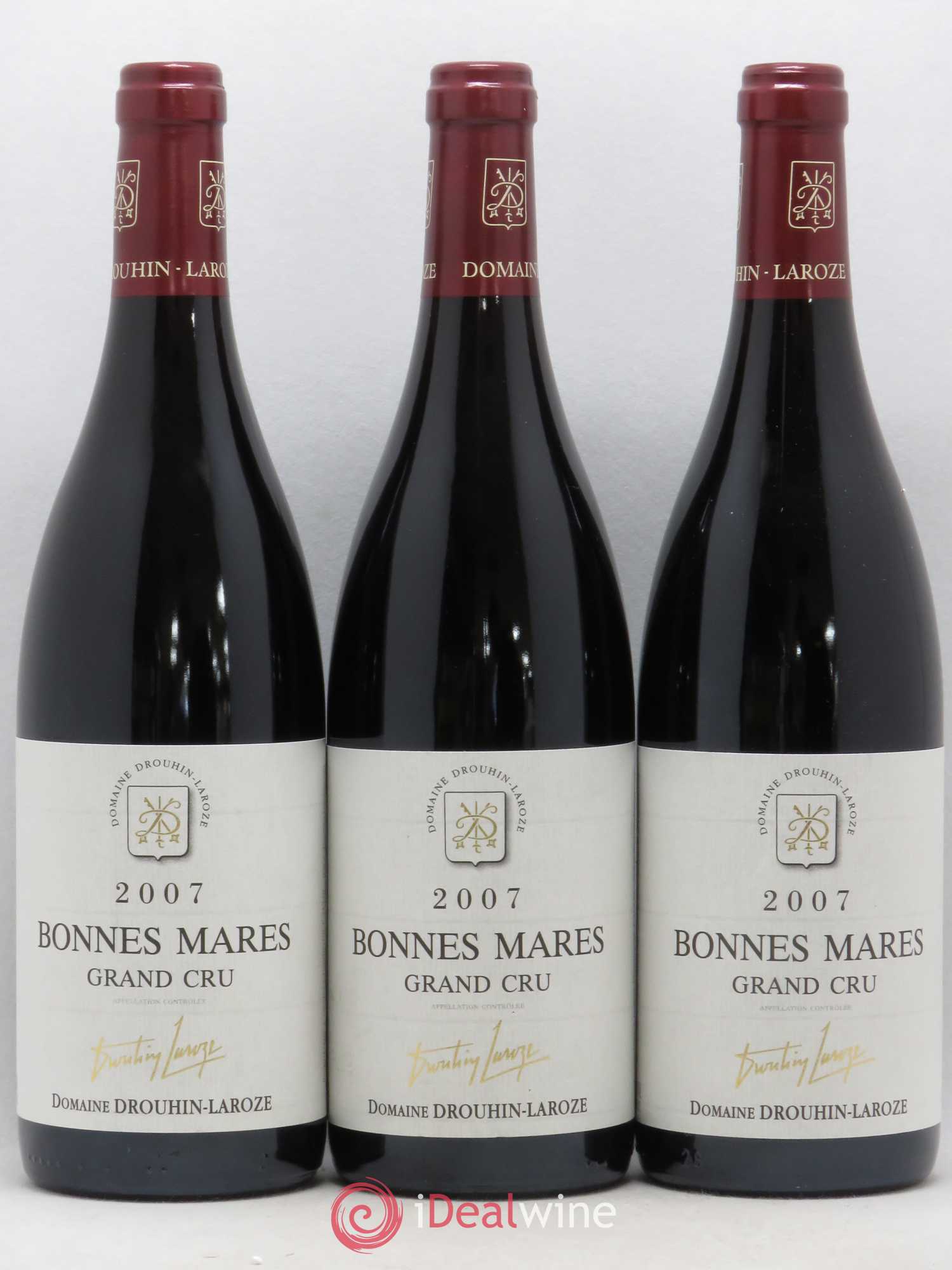 Bonnes-Mares Grand Cru Domaine Drouhin-Laroze 2007 - Lot de 3 bouteilles - 0