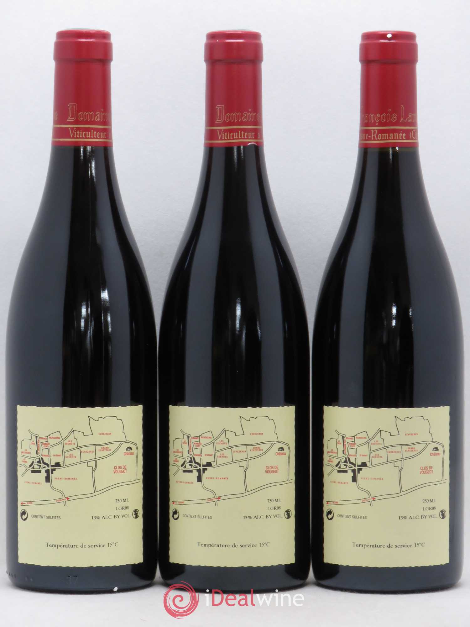 La Grande Rue Grand Cru Lamarche (Domaine) 2008 - Lot of 3 bottles - 1