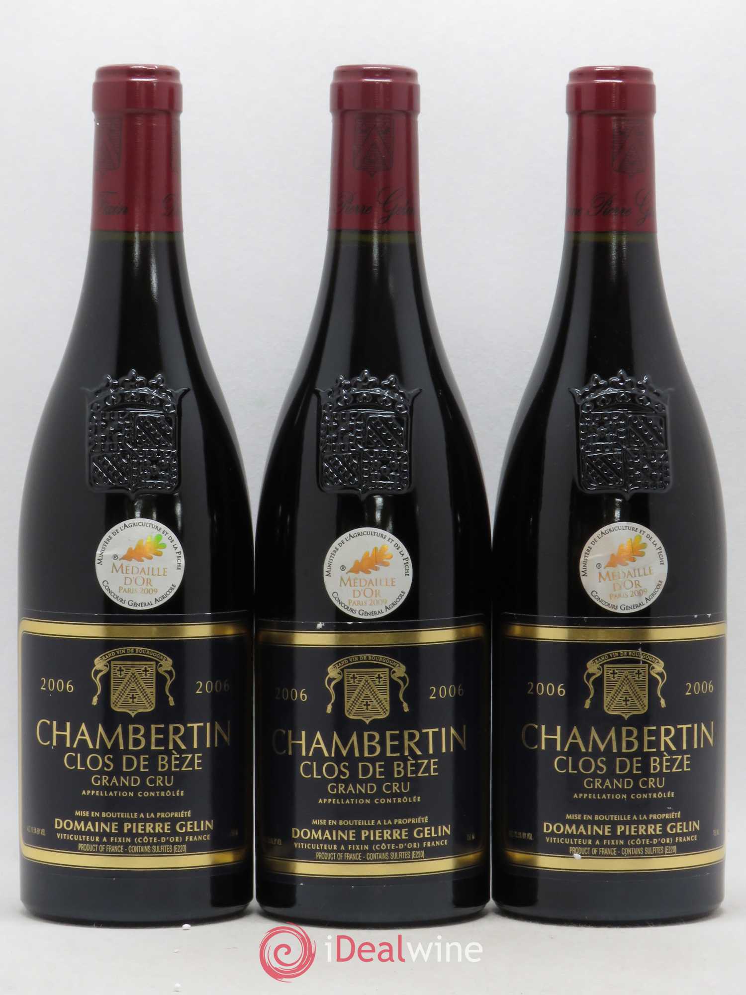 Chambertin Clos de Bèze Grand Cru Domaine Pierre Gelin 2006 - Posten von 3 Flaschen - 0
