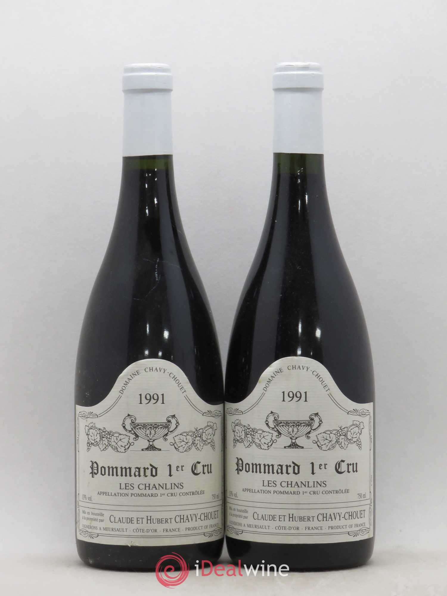 Pommard 1er Cru Les Chanlins Chavy-Chouet 1991 - Lot de 2 bouteilles - 0