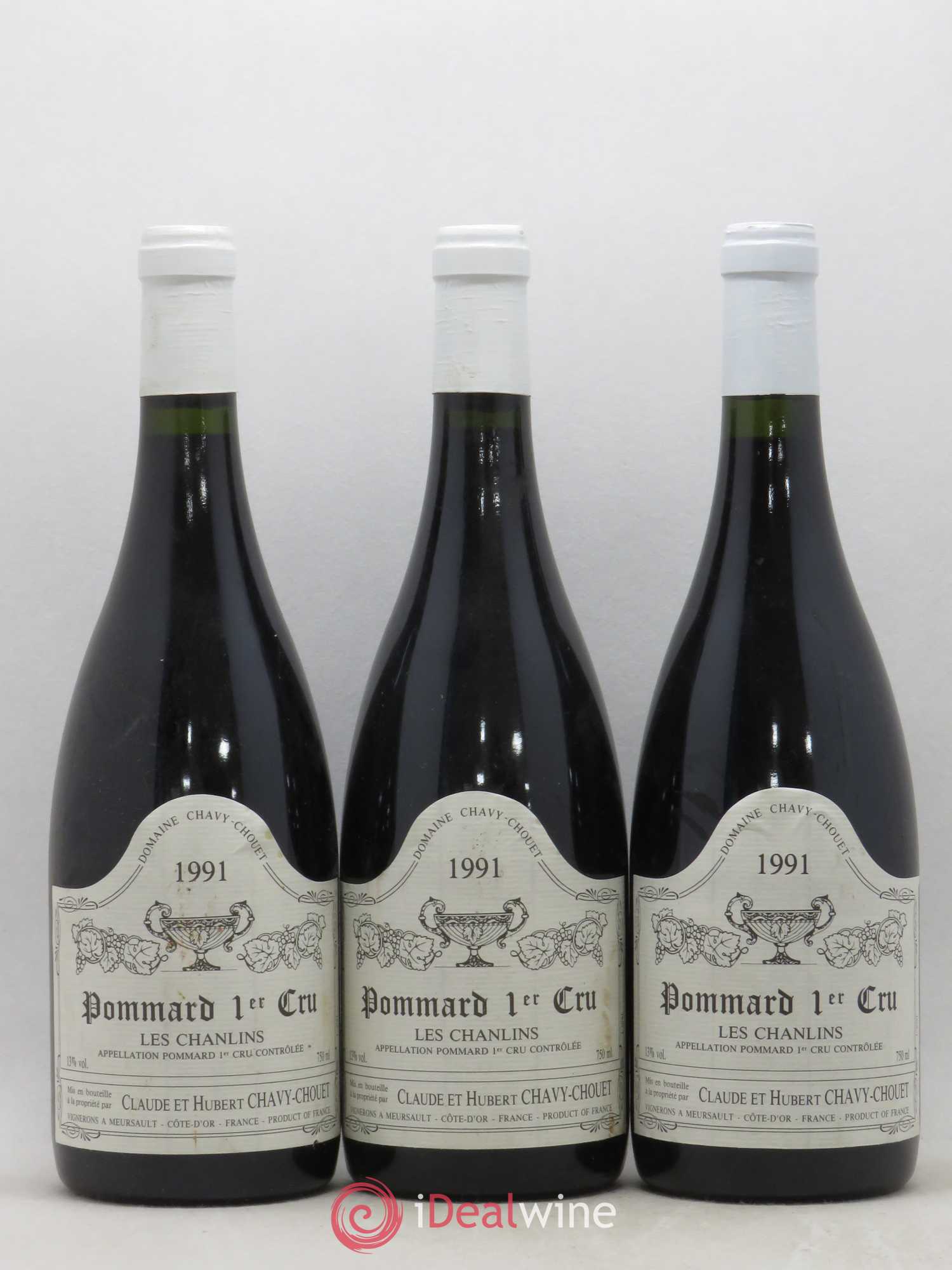 Pommard 1er Cru Les Chanlins Chavy-Chouet 1991 - Lot de 6 bouteilles - 1