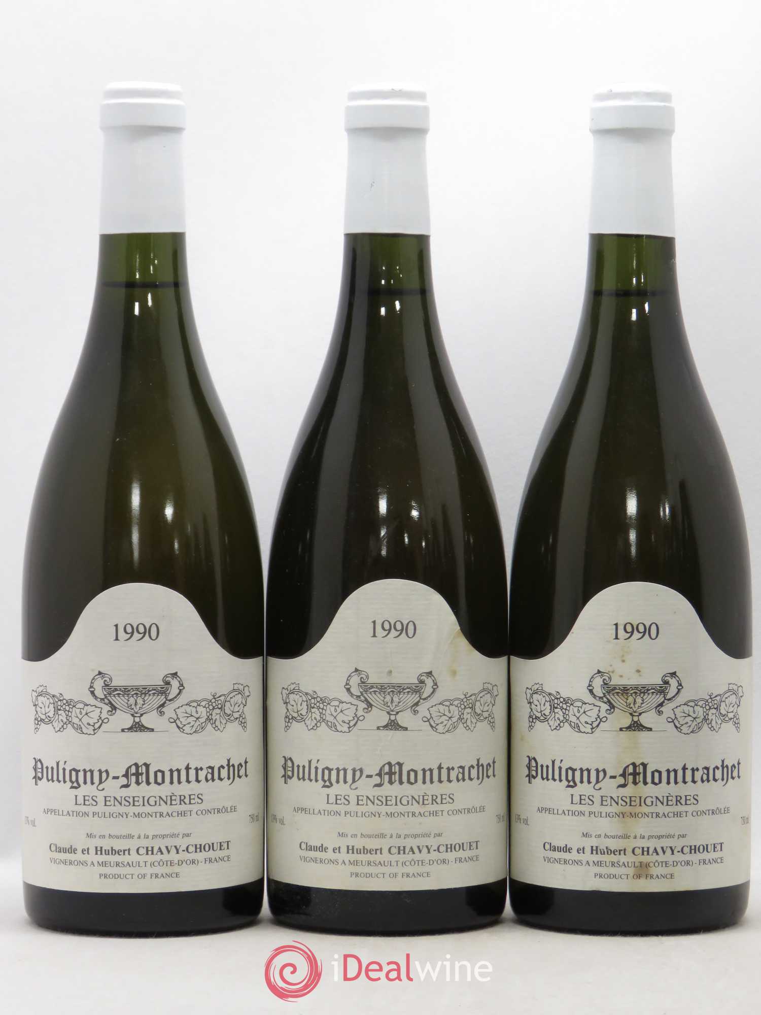 Puligny-Montrachet Les Enseignères Chavy-Chouet 1990 - Lot de 6 bouteilles - 1
