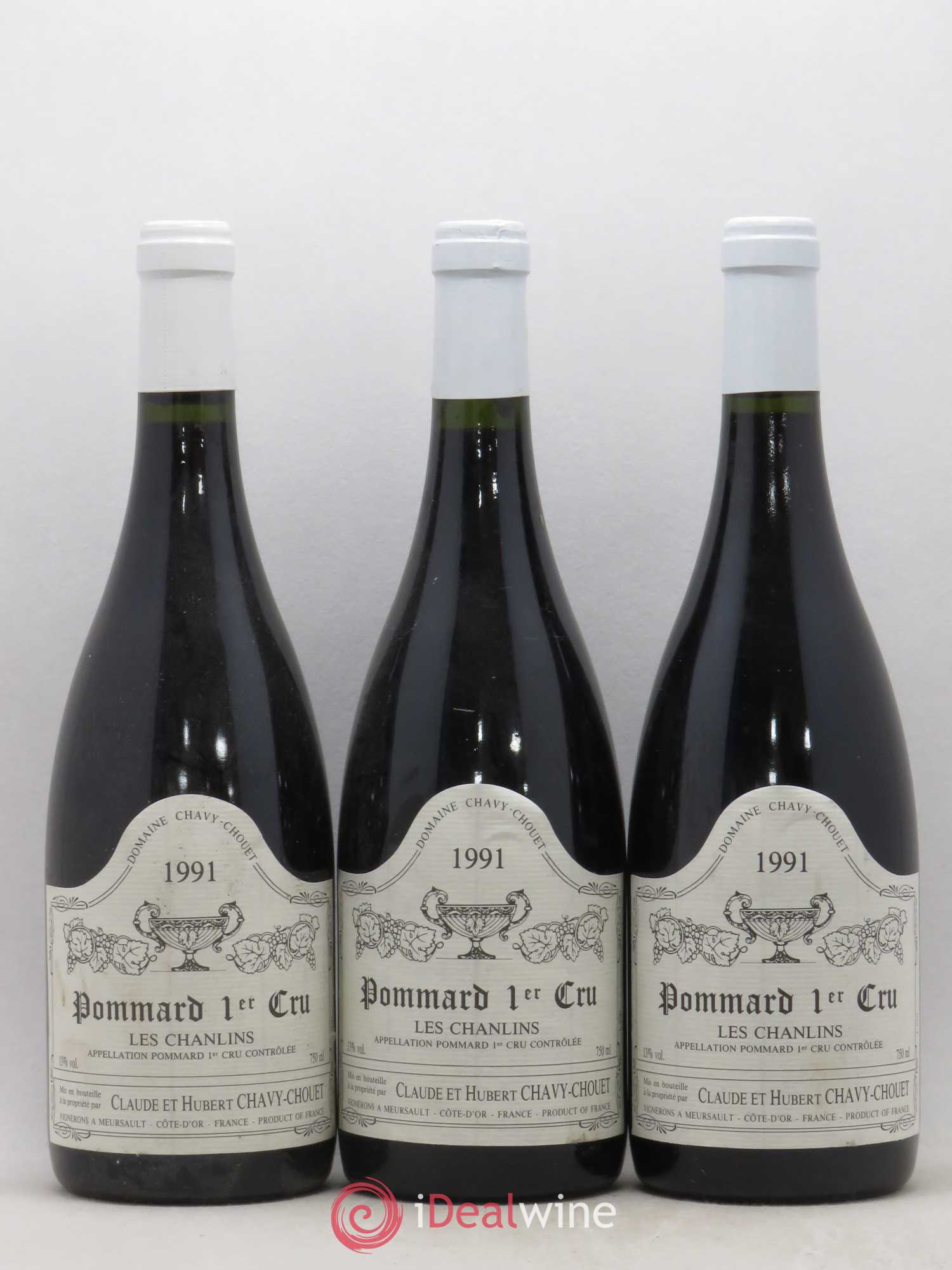 Pommard 1er Cru Les Chanlins Chavy-Chouet 1991 - Lot de 6 bouteilles - 1