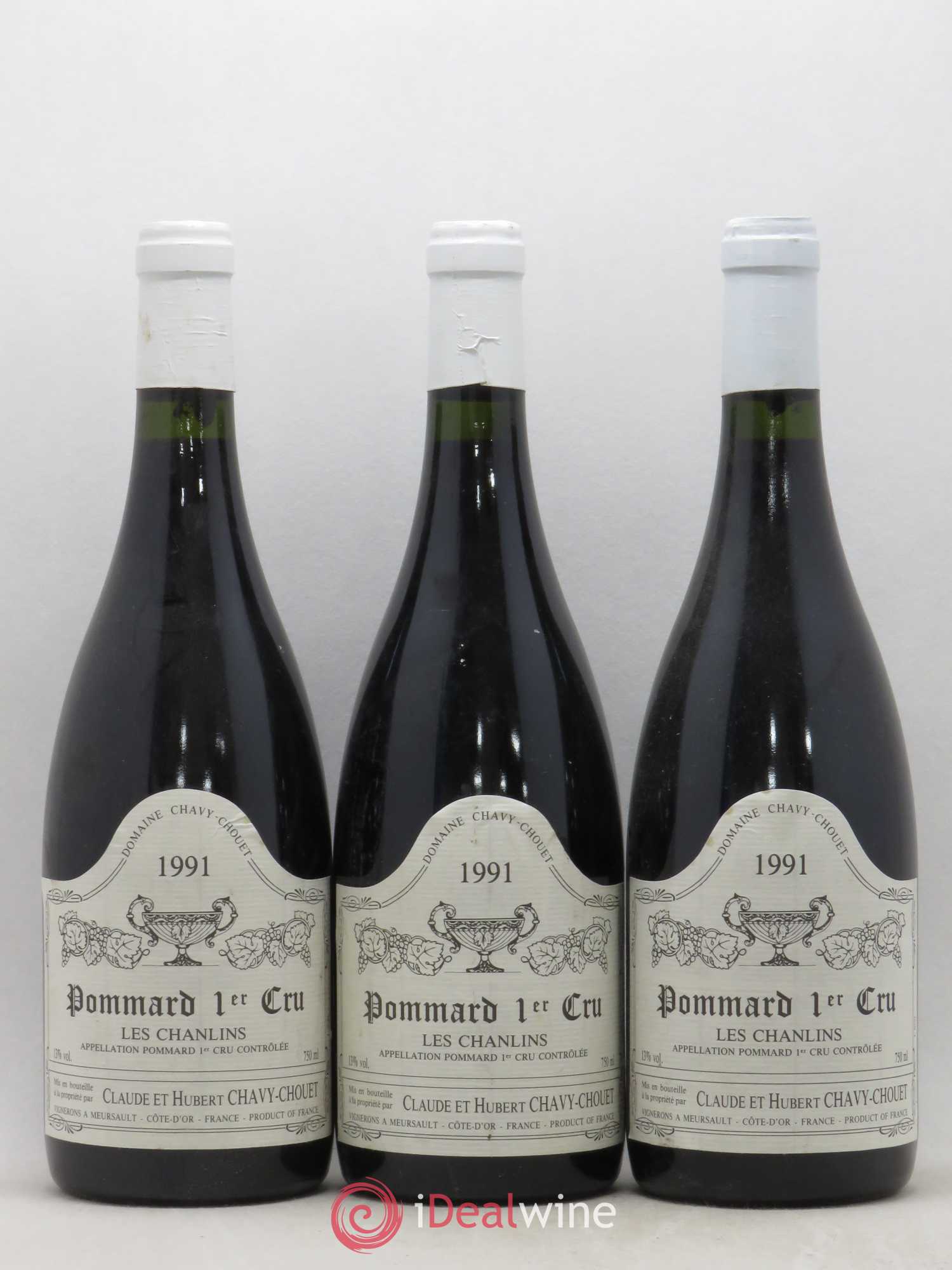 Pommard 1er Cru Les Chanlins Chavy-Chouet 1991 - Lot de 6 bouteilles - 2