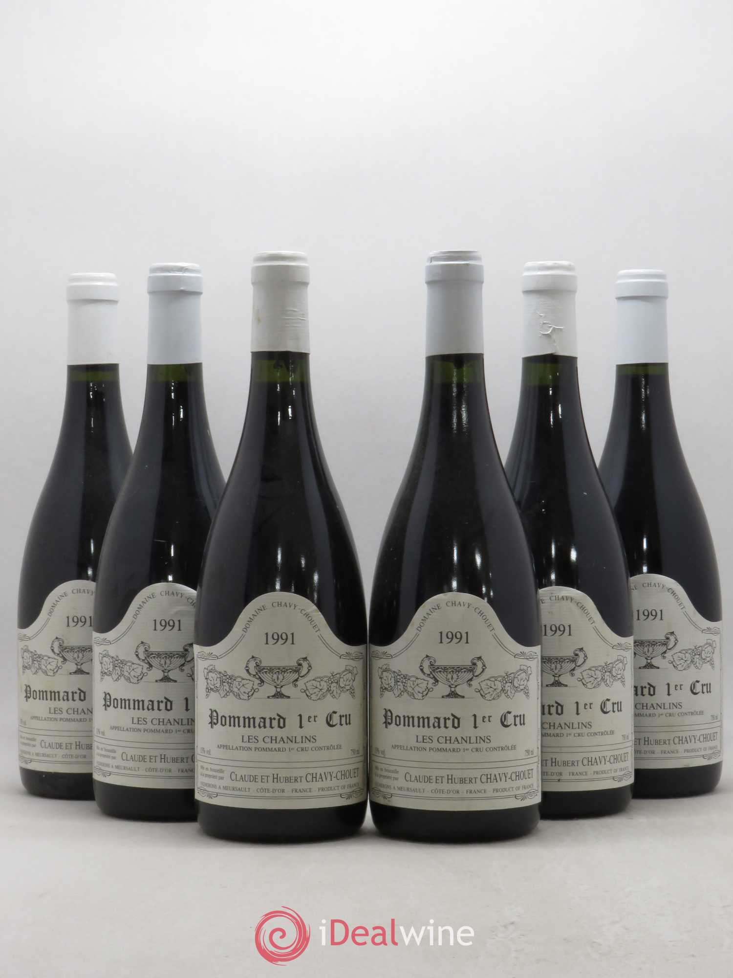Pommard 1er Cru Les Chanlins Chavy-Chouet 1991 - Lot de 6 bouteilles - 0