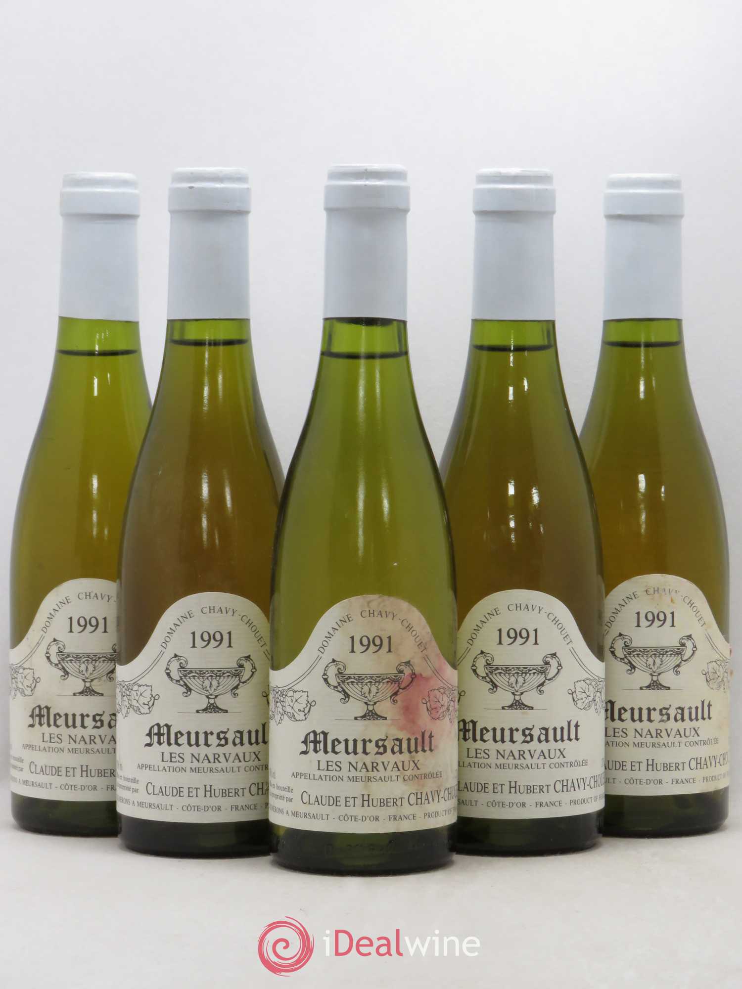 Meursault Les Narvaux Chavy-Chouet 1991 - Lot de 5 demi bouteilles - 0