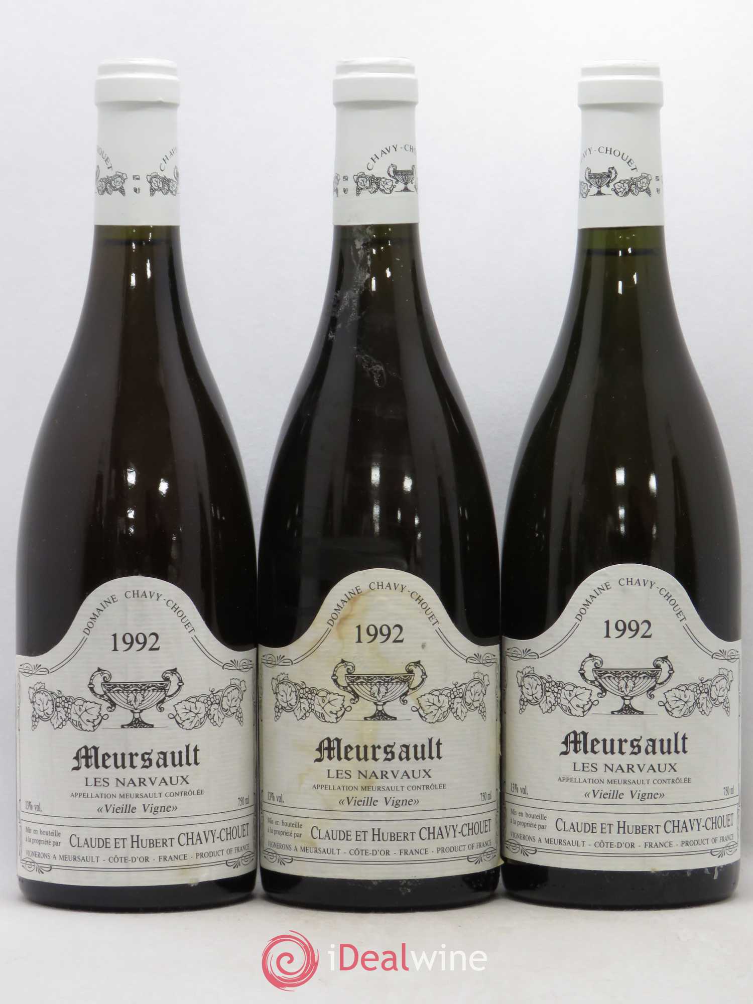 Meursault Les Narvaux Chavy-Chouet Vieille Vigne 1992 - Lot de 6 bouteilles - 2