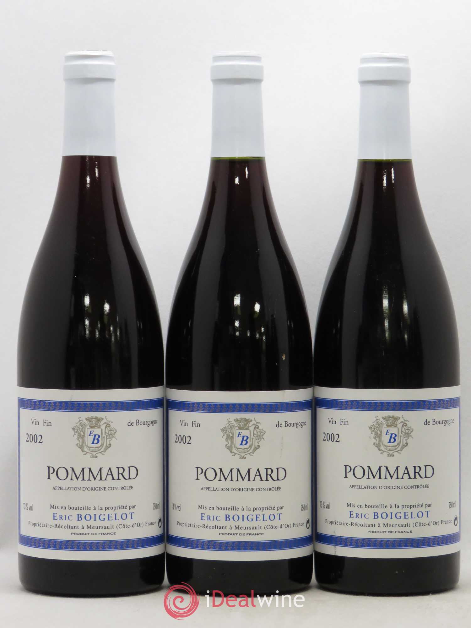 Pommard En Boeuf Boigelot 2002 - Lot de 6 bouteilles - 1