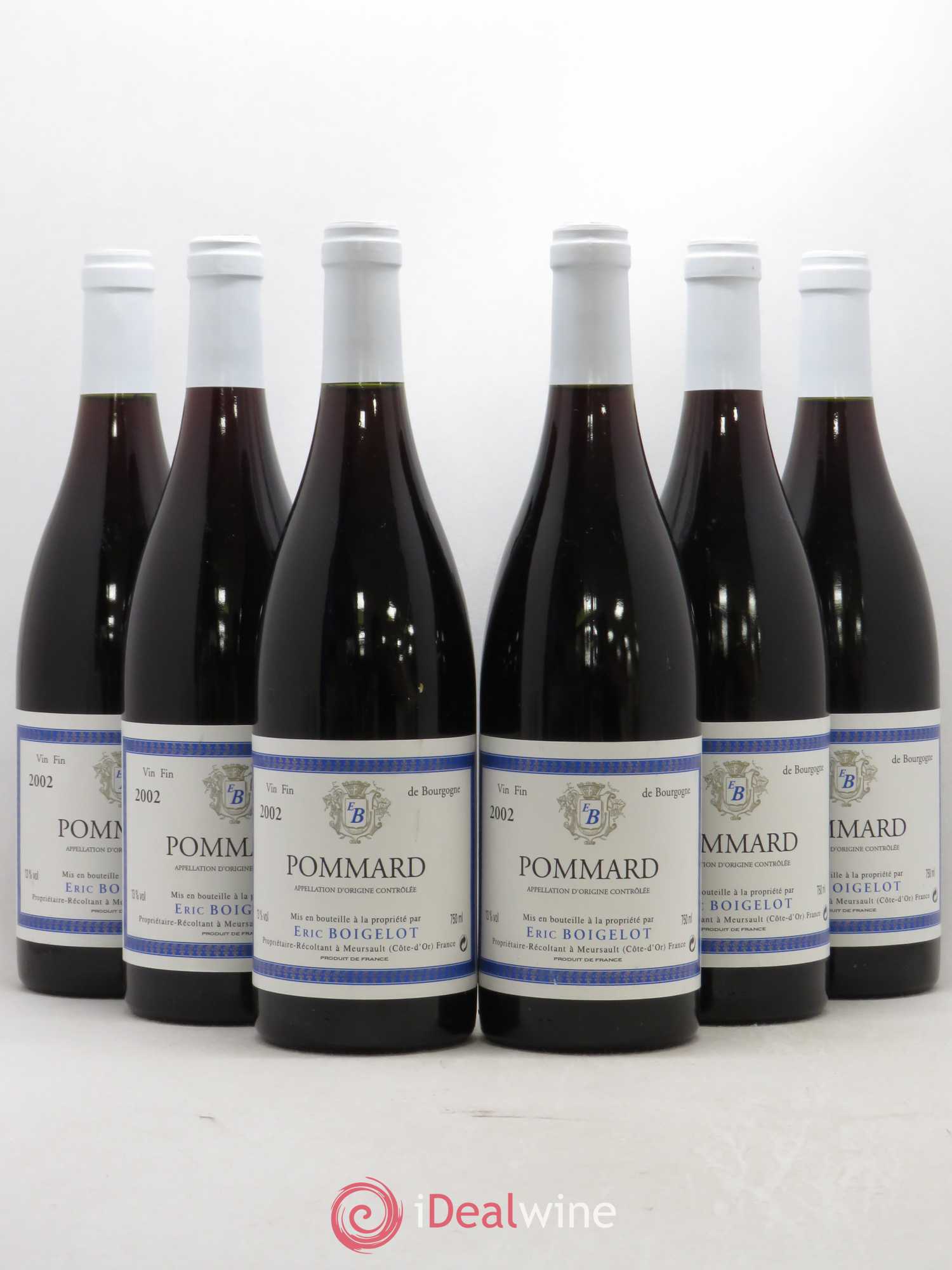 Pommard En Boeuf Boigelot 2002 - Lot de 6 bouteilles - 0