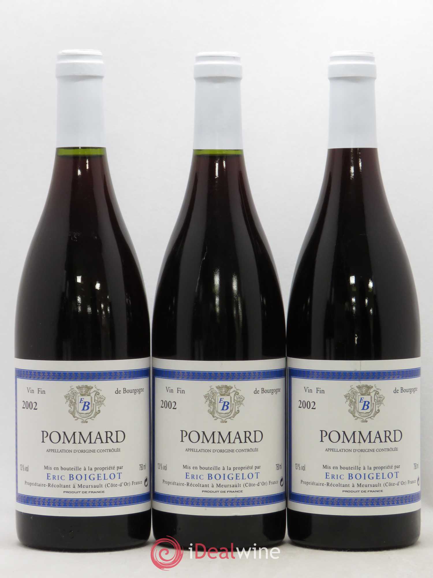Pommard Eric Boigelot 2002 - Posten von 6 Flaschen - 2