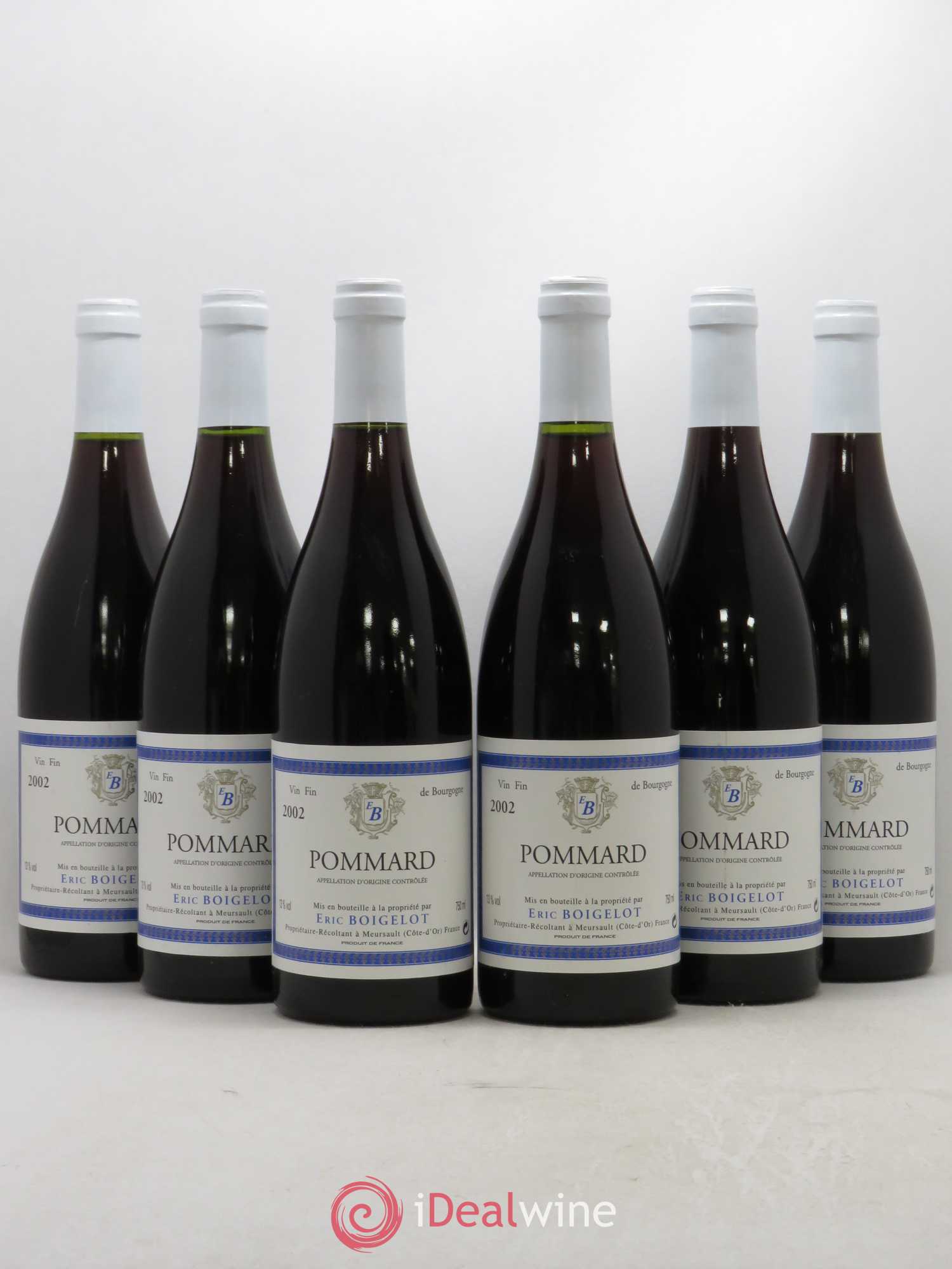 Pommard Eric Boigelot 2002 - Posten von 6 Flaschen - 0