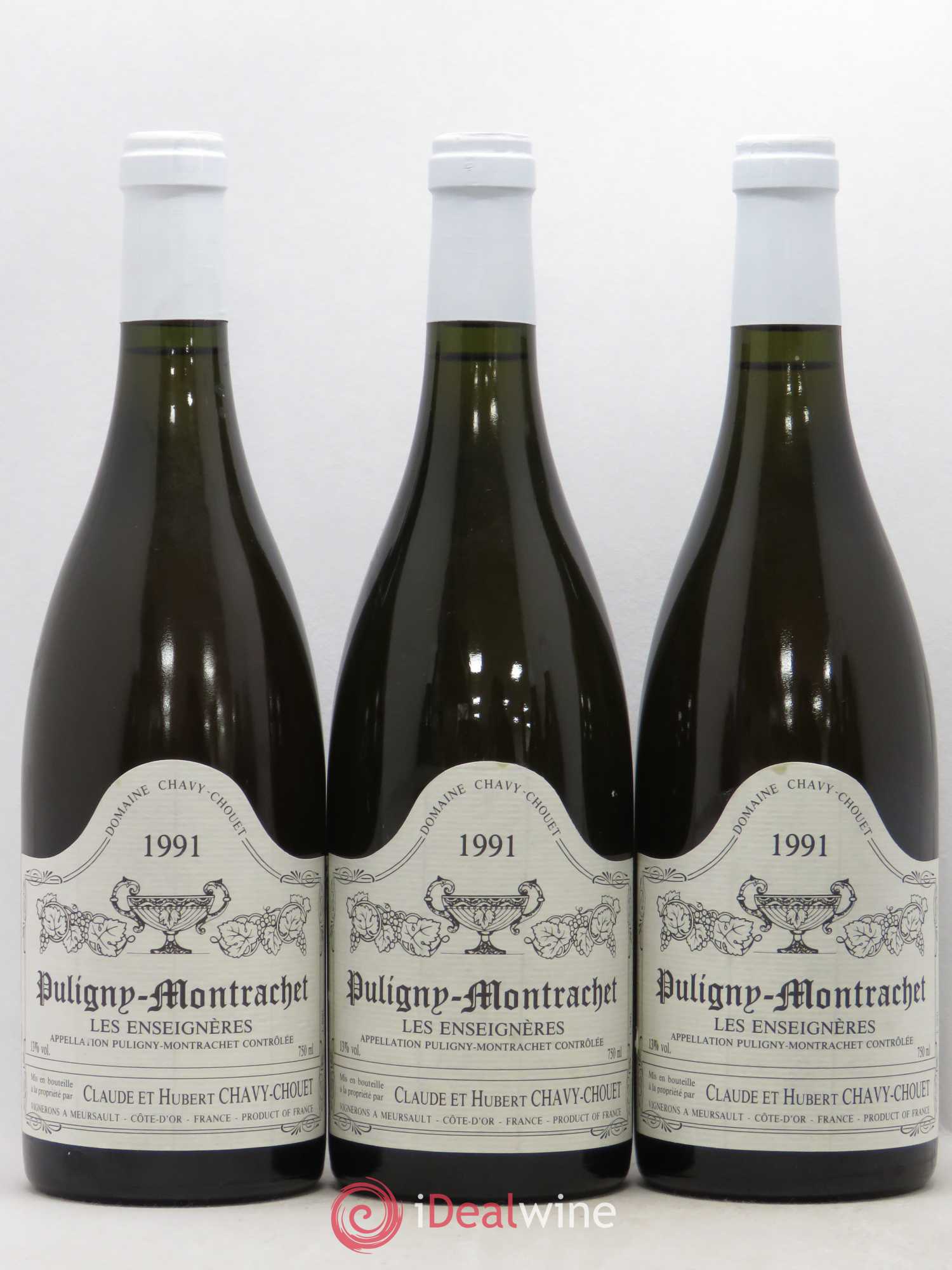Puligny-Montrachet Domaine Chavy Chouet Les Enseignières 1991 - Posten von 6 Flaschen - 1