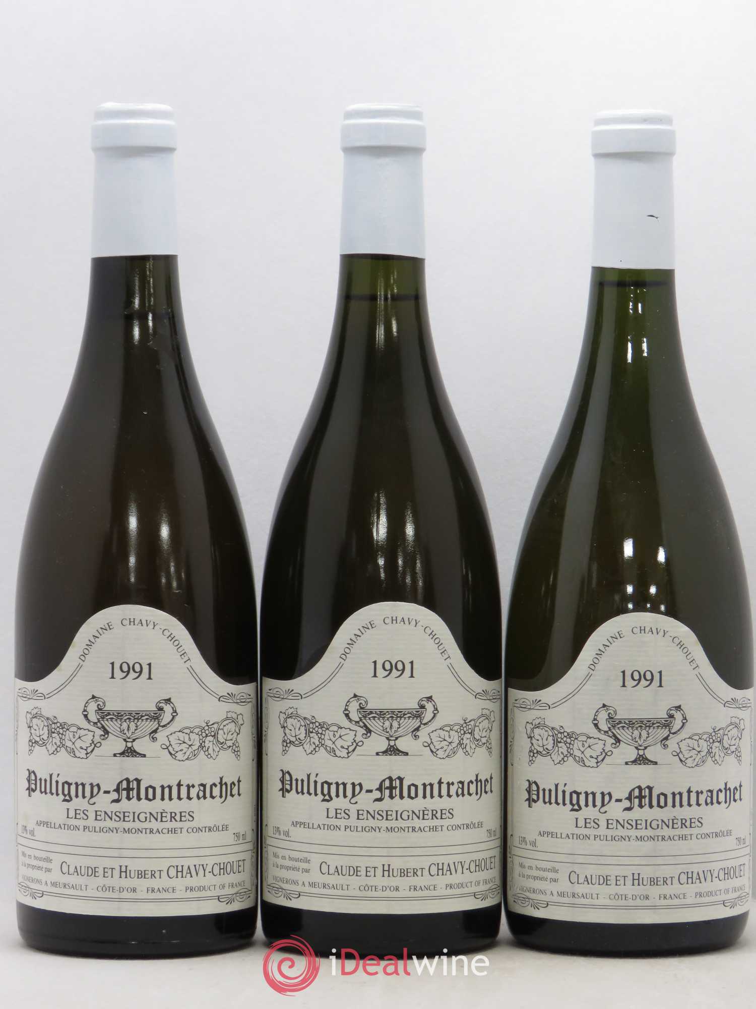 Puligny-Montrachet Domaine Chavy Chouet Les Enseignières 1991 - Posten von 6 Flaschen - 2