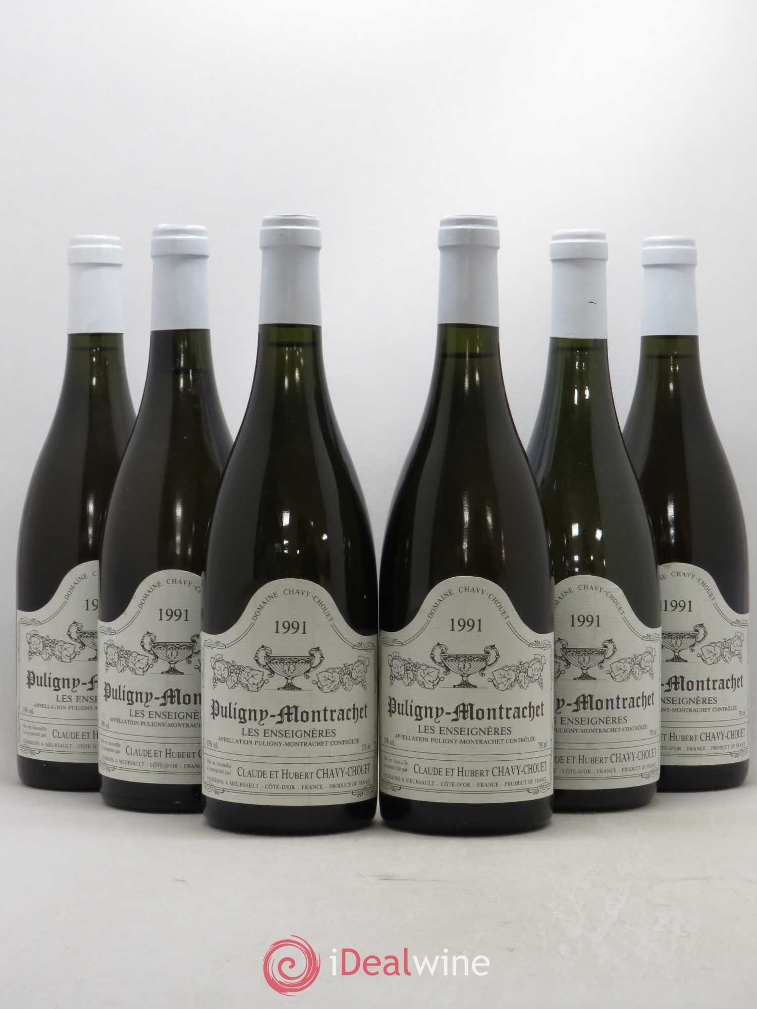 Puligny-Montrachet Domaine Chavy Chouet Les Enseignières 1991 - Posten von 6 Flaschen - 0