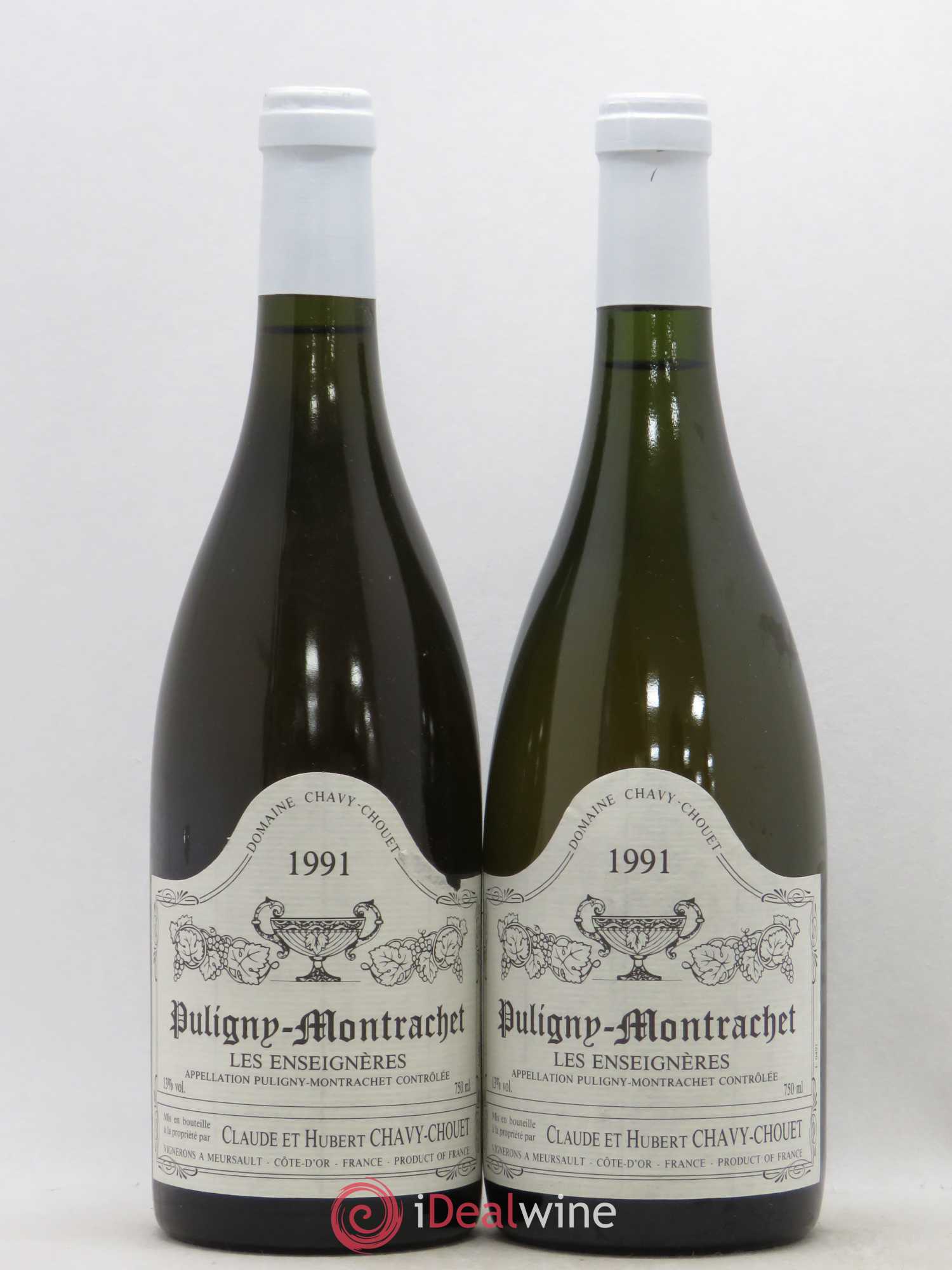 Puligny-Montrachet Domaine Chavy Chouet Les Enseignières 1991 - Posten von 2 Flaschen - 0