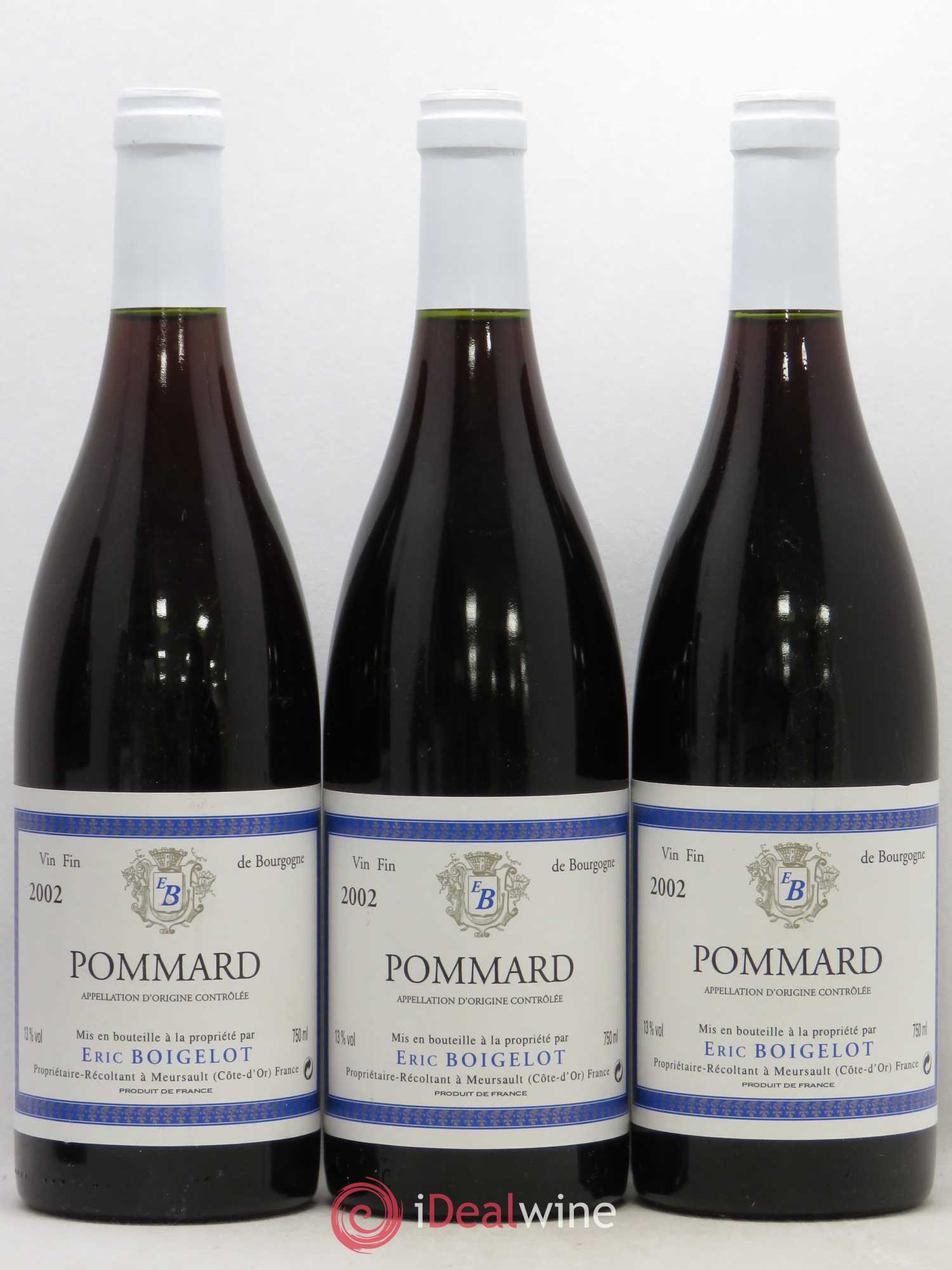 Pommard En Boeuf Boigelot 2002 - Lot de 5 bouteilles - 1