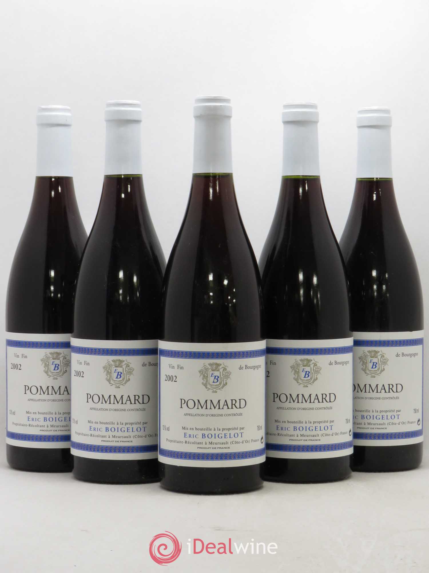 Pommard En Boeuf Boigelot 2002 - Lot de 5 bouteilles - 0
