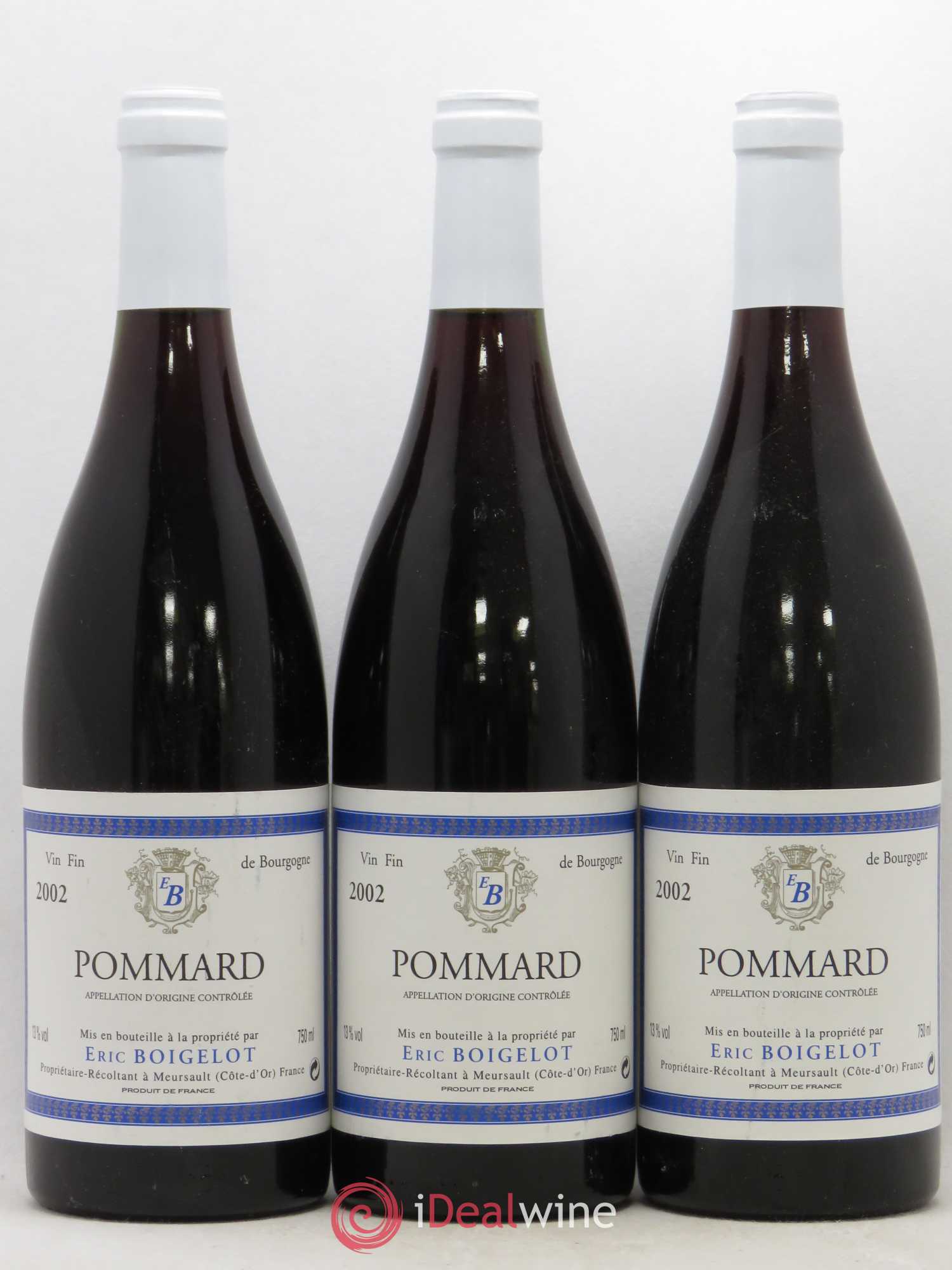 Pommard Eric Boigelot 2002 - Posten von 3 Flaschen - 0