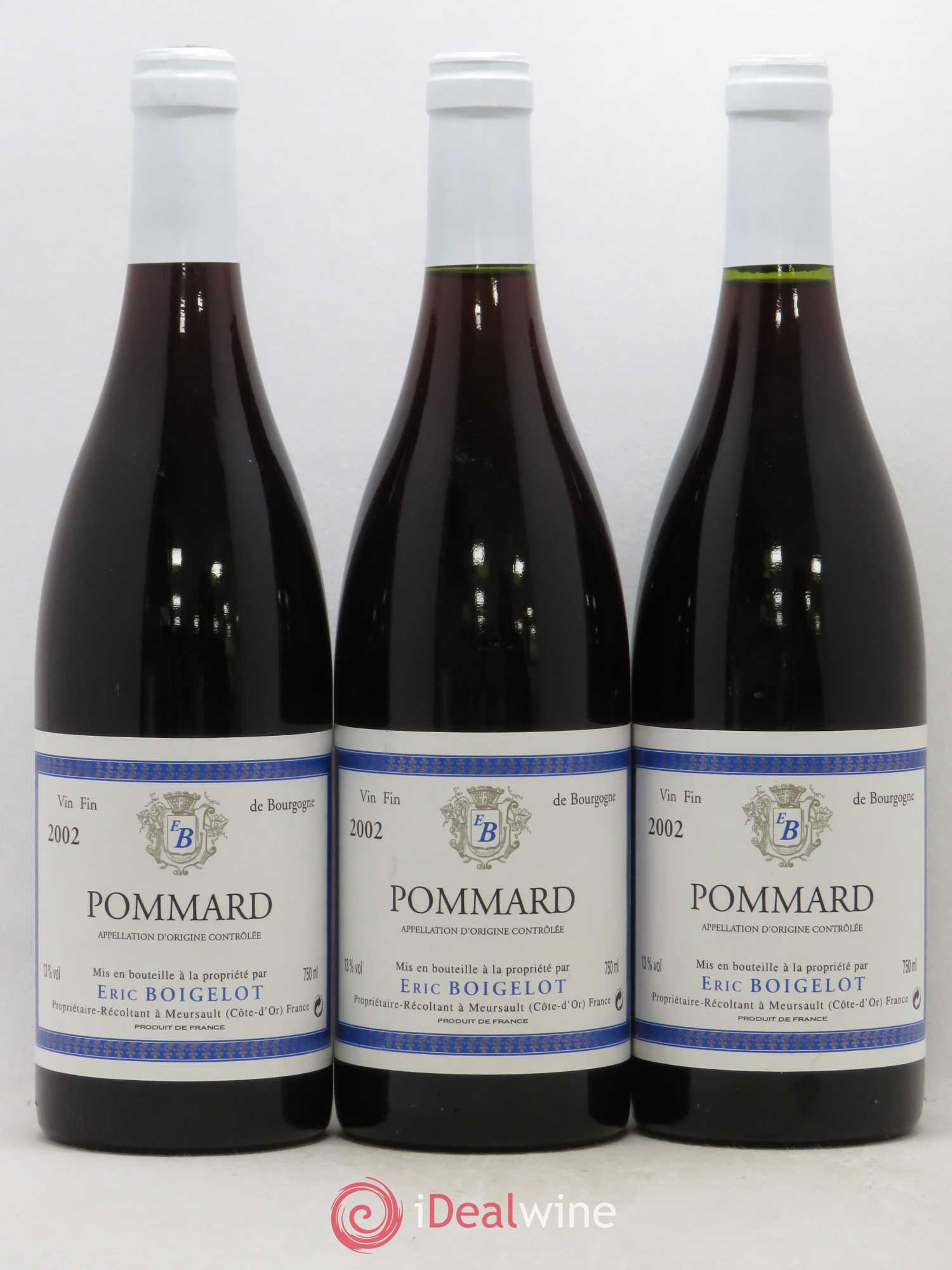 Pommard En Boeuf Boigelot Eric Boigelot 2002 - Lot de 3 bouteilles - 0