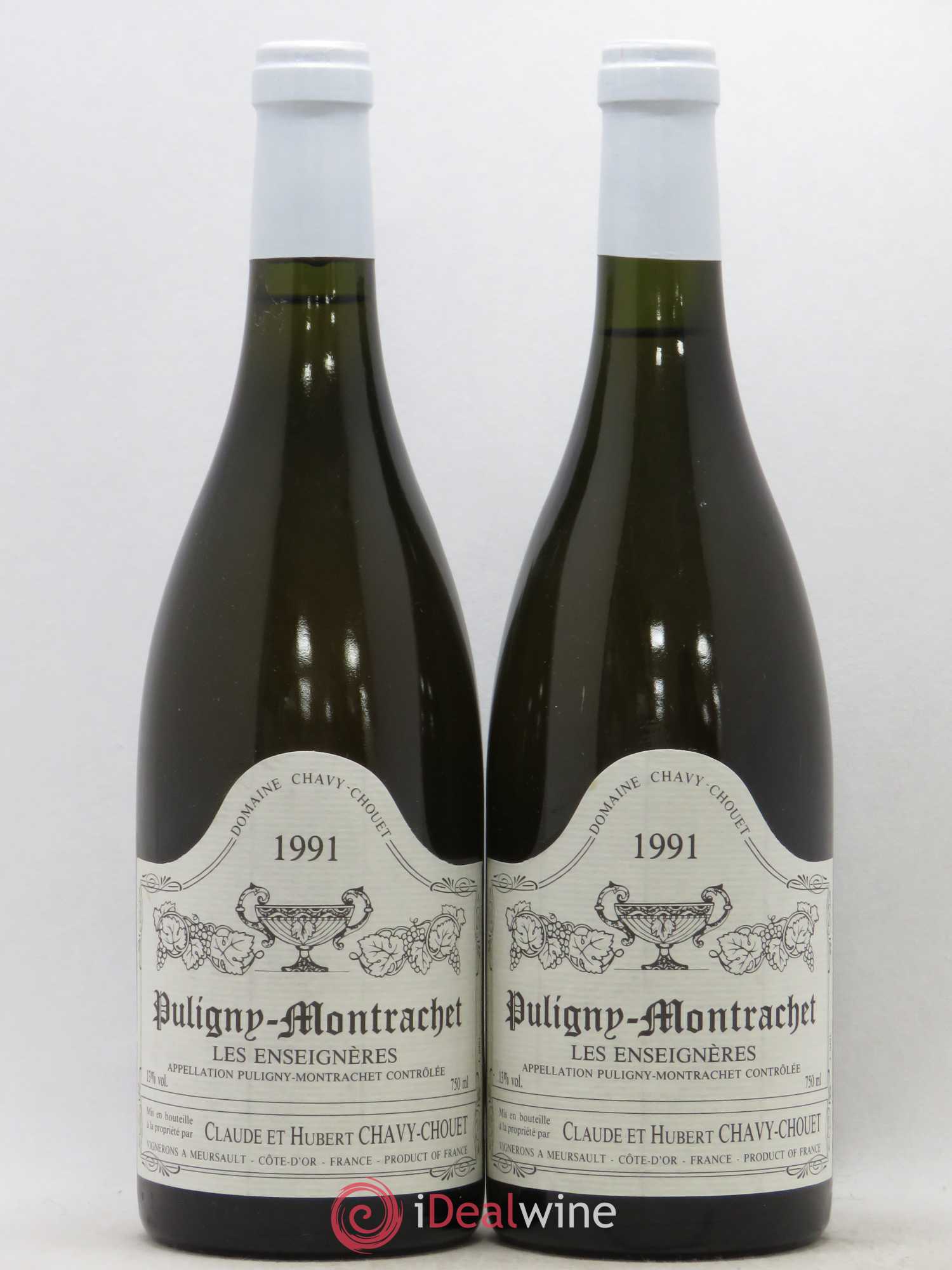 Puligny-Montrachet Les Enseignères Chavy-Chouet 1991 - Lot de 2 bouteilles - 0