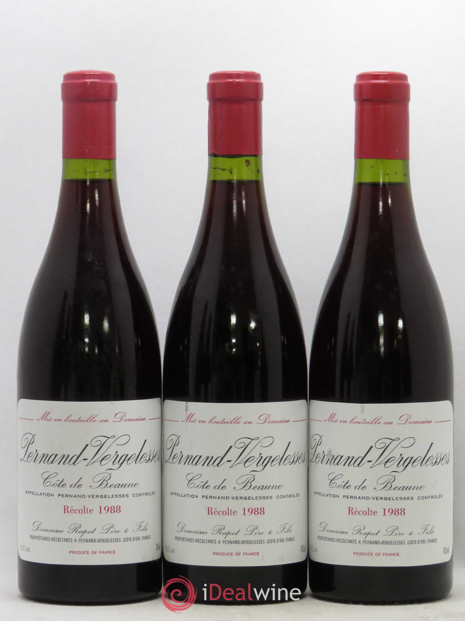 Pernand-Vergelesses 1988 - Lot de 6 bouteilles - 1