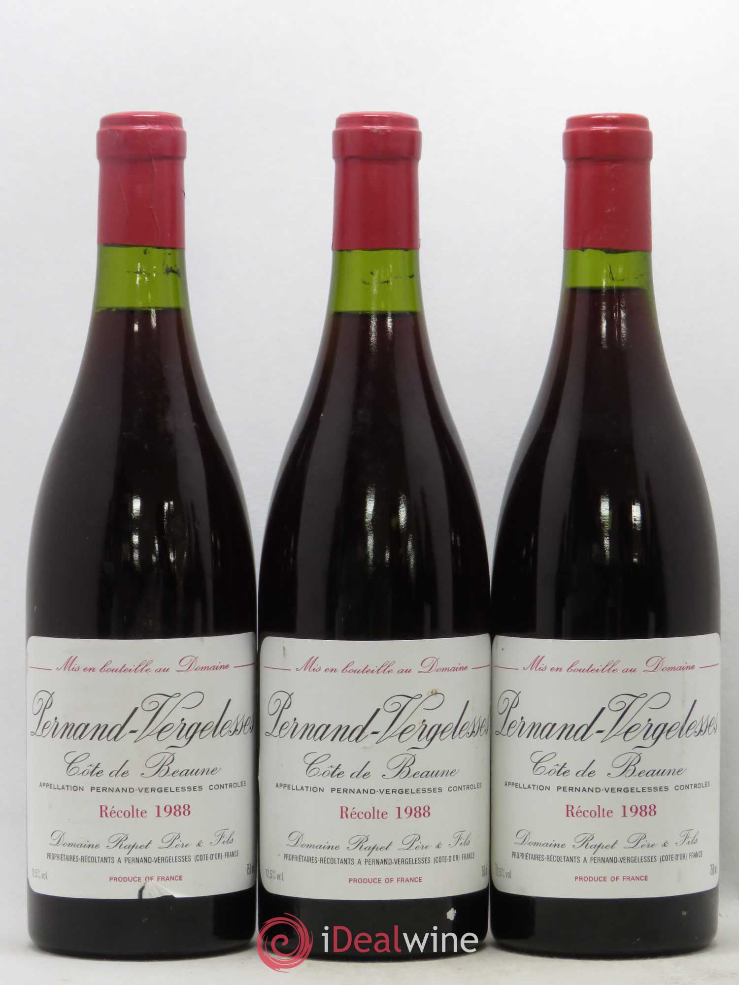 Pernand-Vergelesses 1988 - Lot de 6 bouteilles - 2
