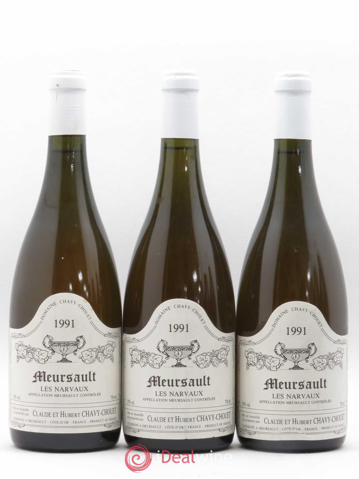 Meursault Les Narvaux Chavy-Chouet 1991 - Lotto di 6 bottiglie - 1