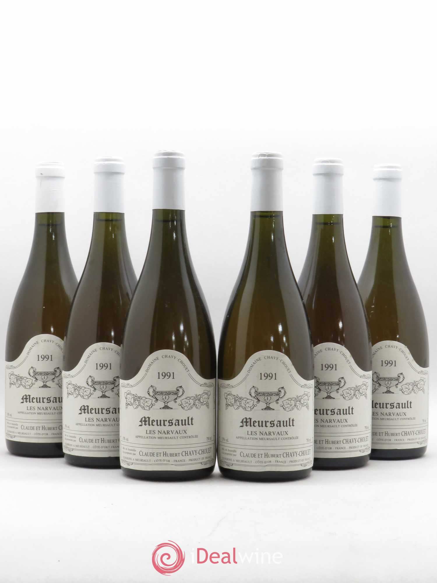 Meursault Les Narvaux Chavy-Chouet 1991 - Lotto di 6 bottiglie - 0