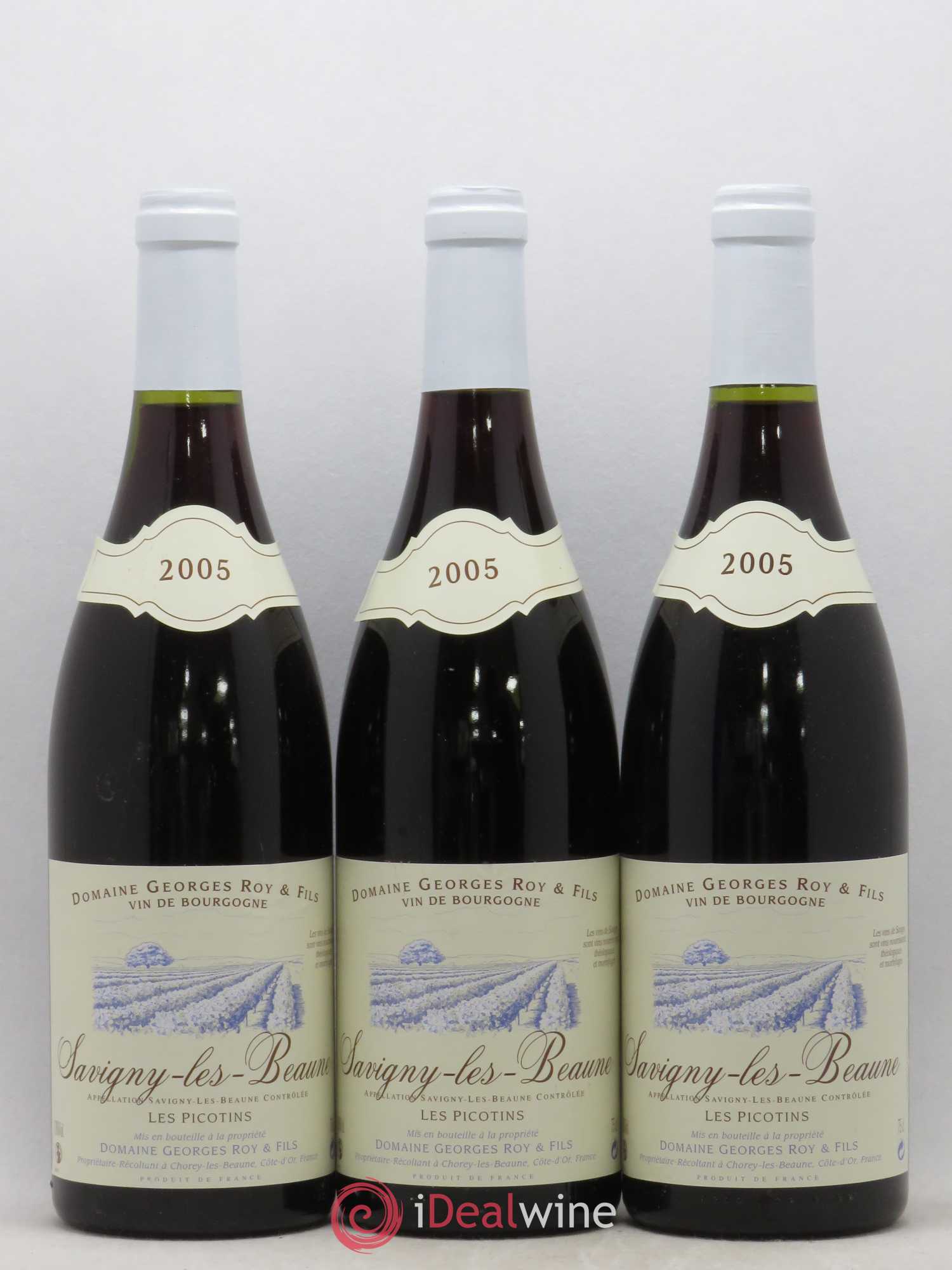 Savigny-lès-Beaune Les Picotins Georges Roy et Fils (Domaine) 2005 - Lot de 6 bouteilles - 1