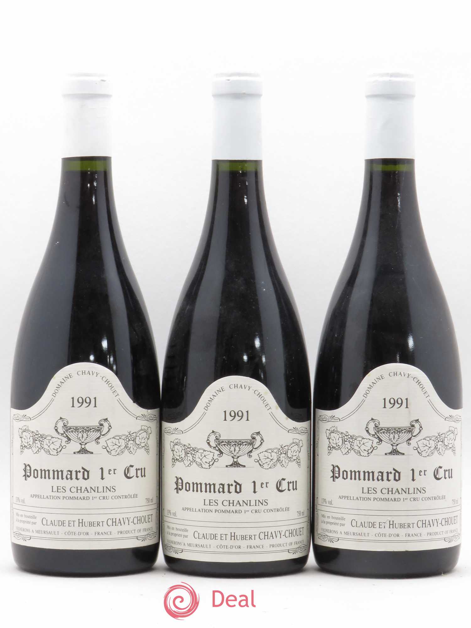 Pommard 1er Cru Les Chanlins Chavy-Chouet 1991 - Lot de 3 bouteilles - 0