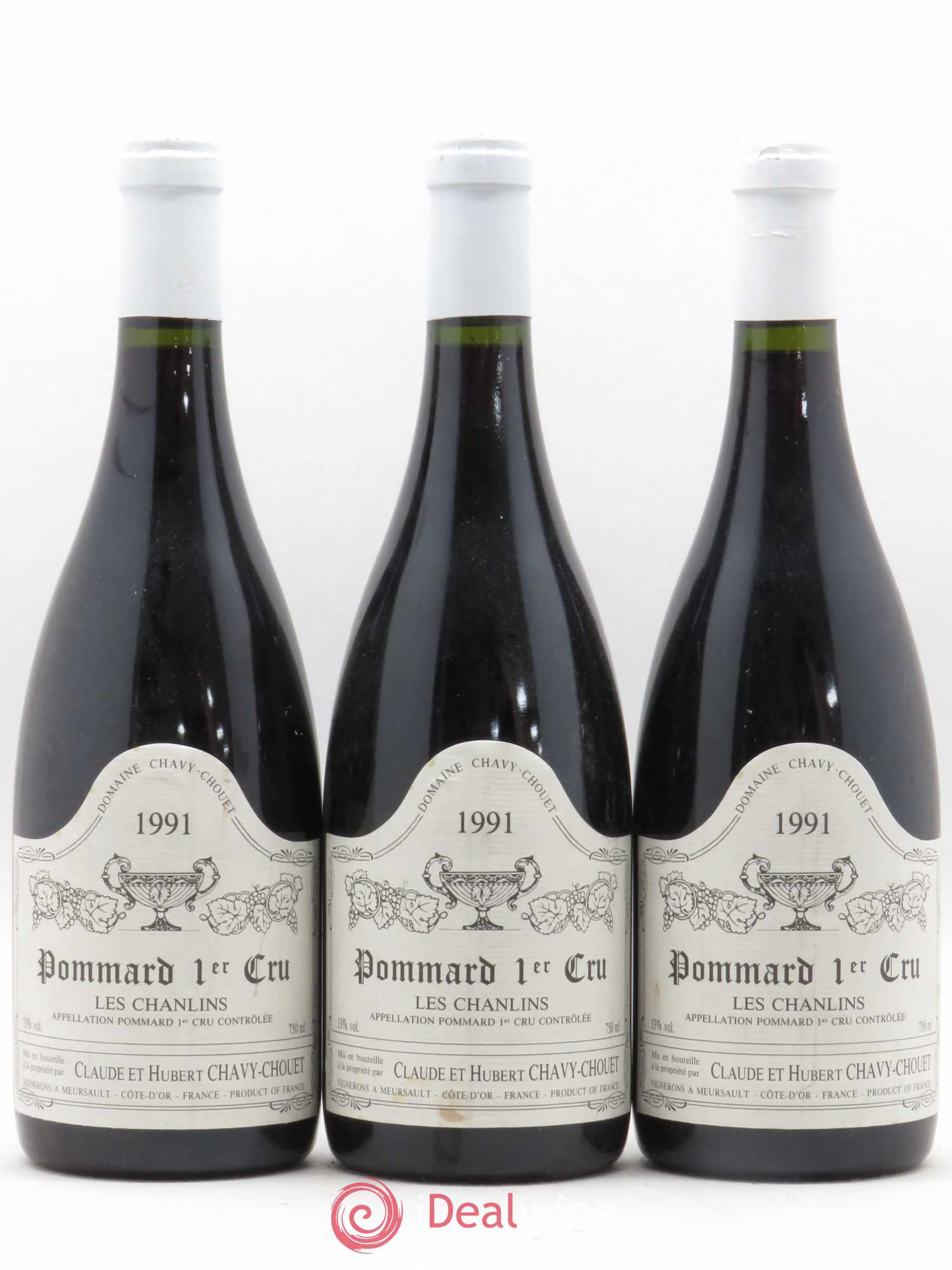 Pommard 1er Cru Les Chanlins Chavy-Chouet 1991 - Lot de 3 bouteilles - 0