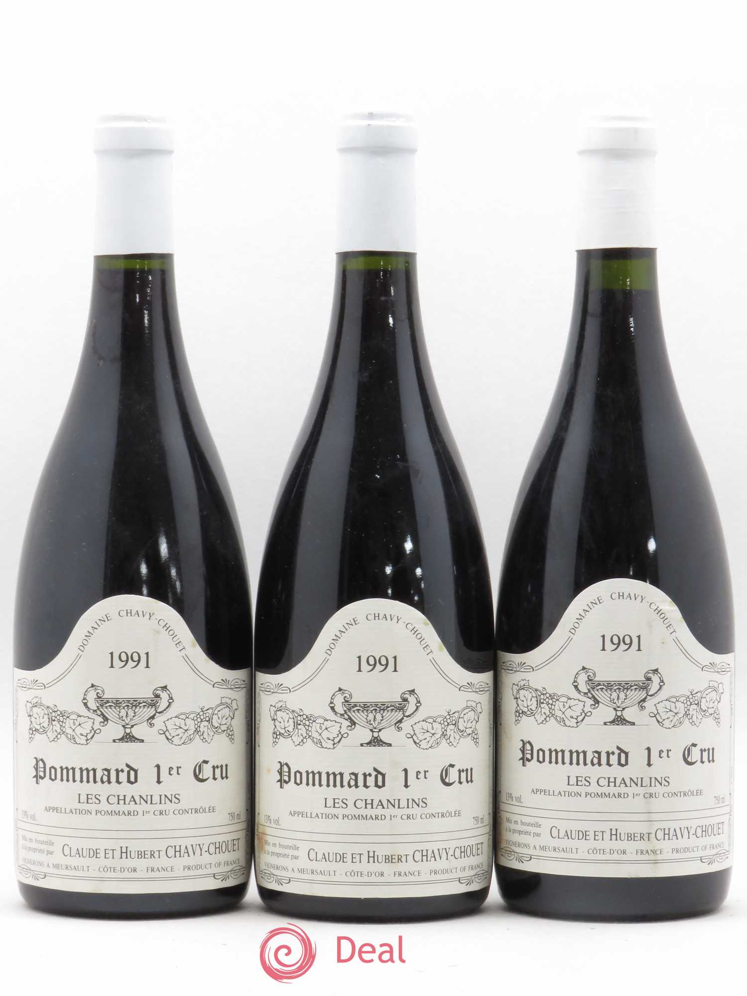 Pommard 1er Cru Les Chanlins Chavy-Chouet 1991 - Lot de 3 bouteilles - 0