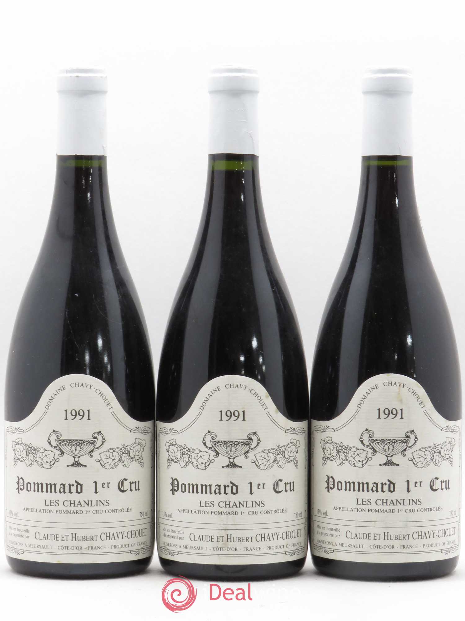 Pommard 1er Cru Les Chanlins Chavy-Chouet 1991 - Lot de 3 bouteilles - 0