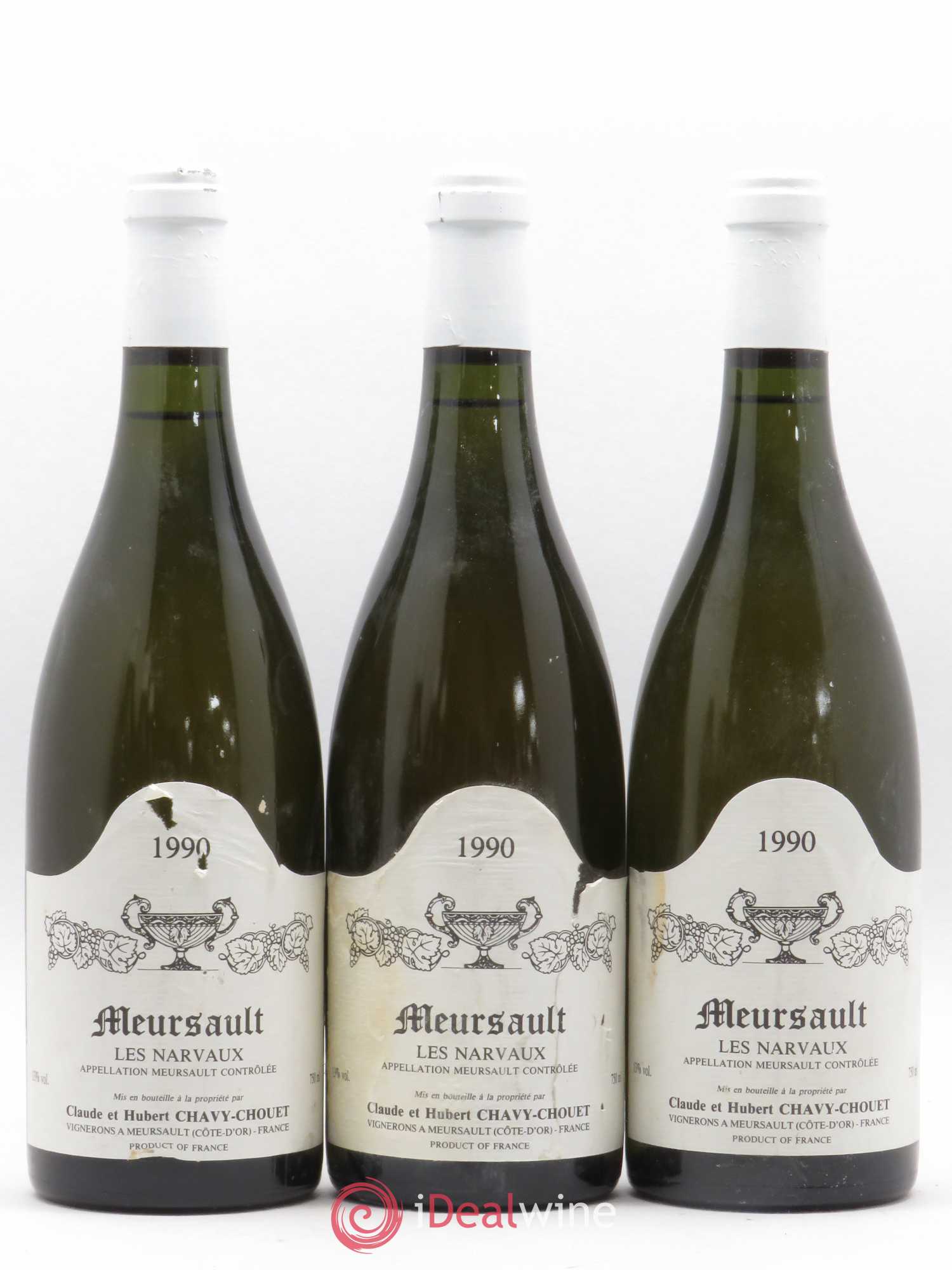 Meursault Les Narvaux Chavy-Chouet 1990 - Lot de 6 bouteilles - 2