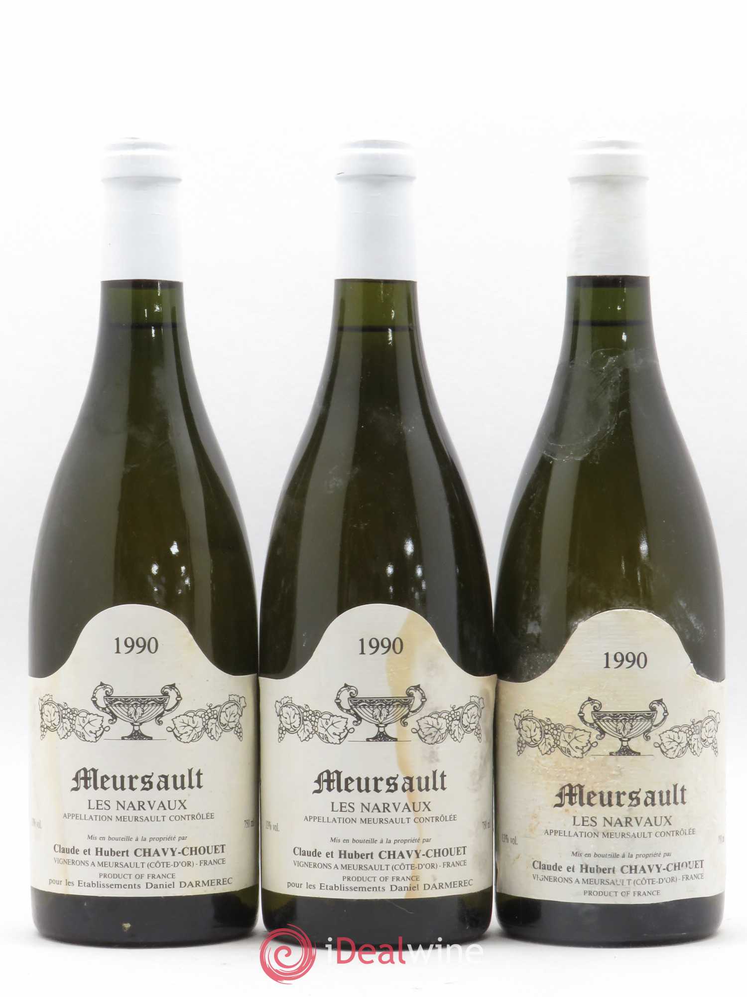 Meursault Les Narvaux Chavy-Chouet 1990 - Lot de 6 bouteilles - 2