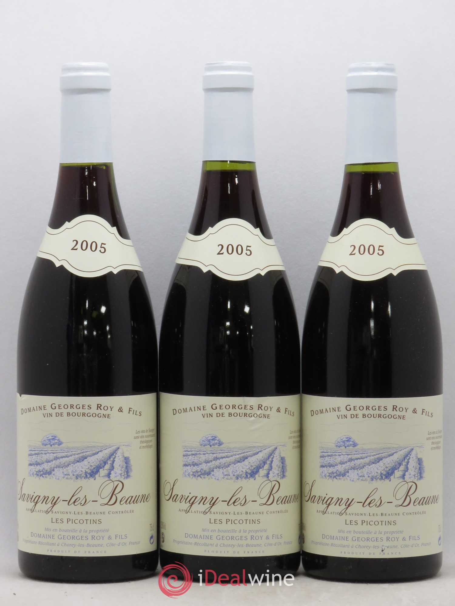 Savigny-lès-Beaune Les Picotins Georges Roy et Fils (Domaine) 2005 - Lot de 6 bouteilles - 1