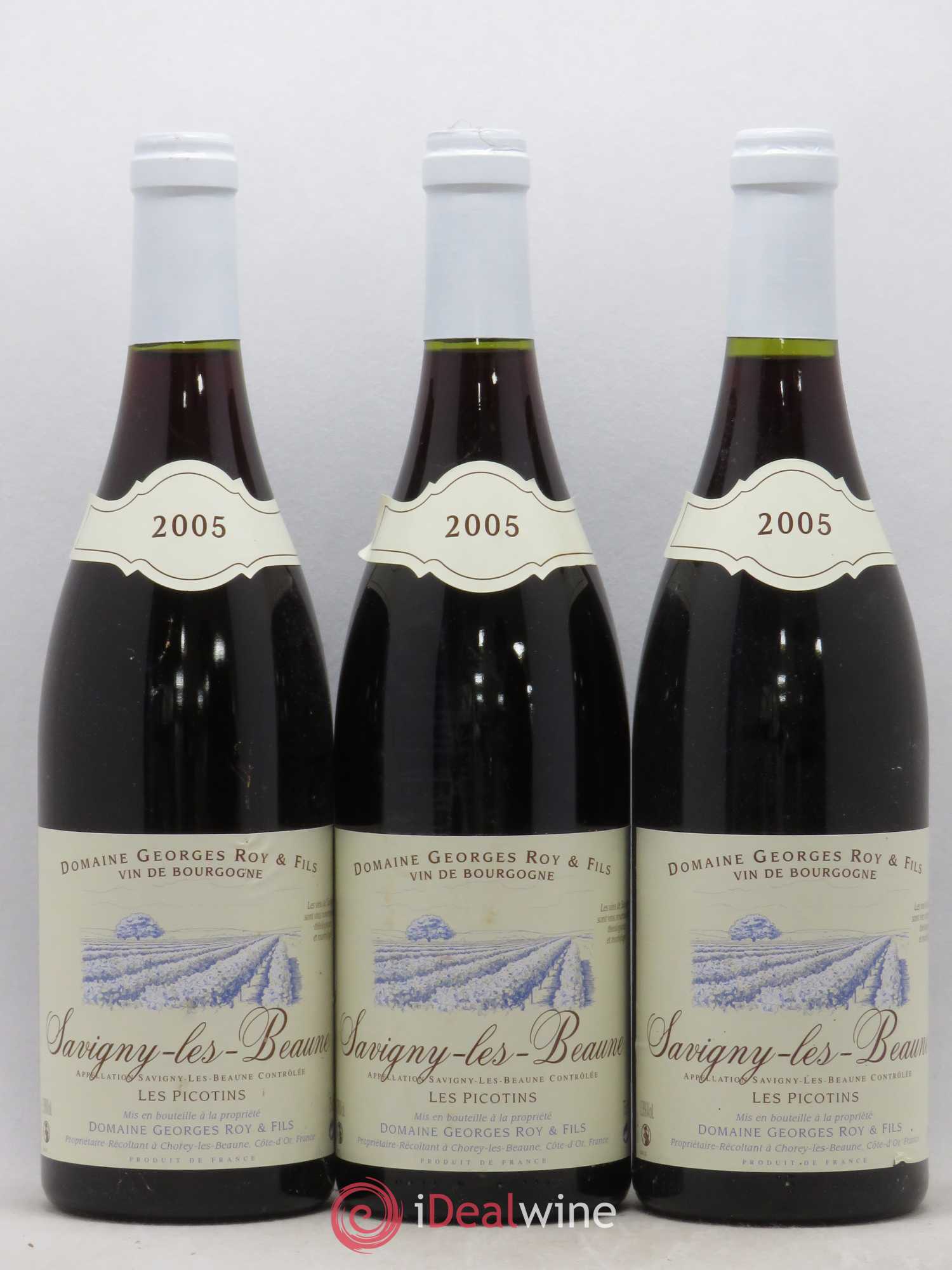 Savigny-lès-Beaune Les Picotins Georges Roy et Fils (Domaine) 2005 - Lot de 6 bouteilles - 2