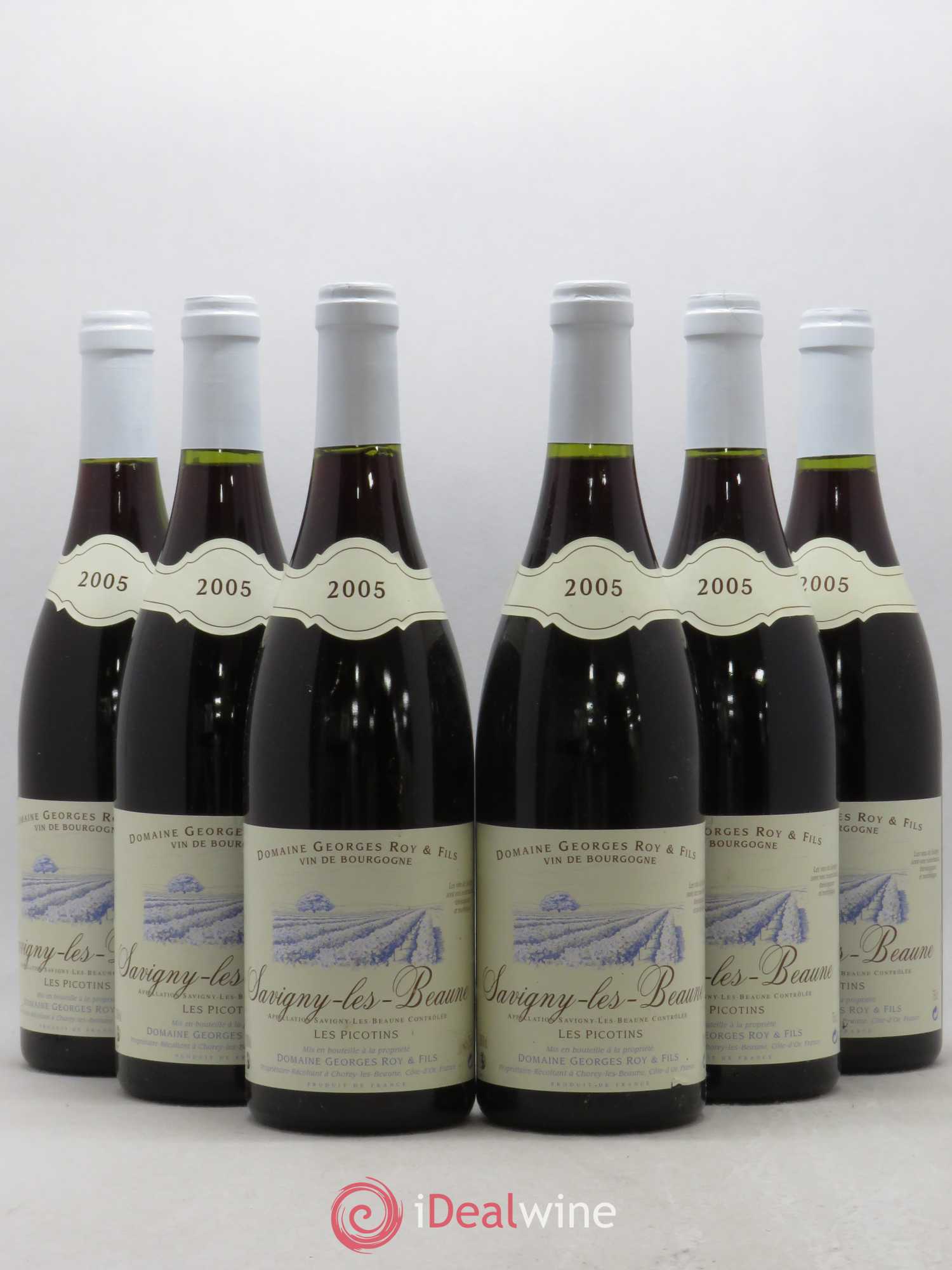 Savigny-lès-Beaune Les Picotins Georges Roy et Fils (Domaine) 2005 - Lot de 6 bouteilles - 0