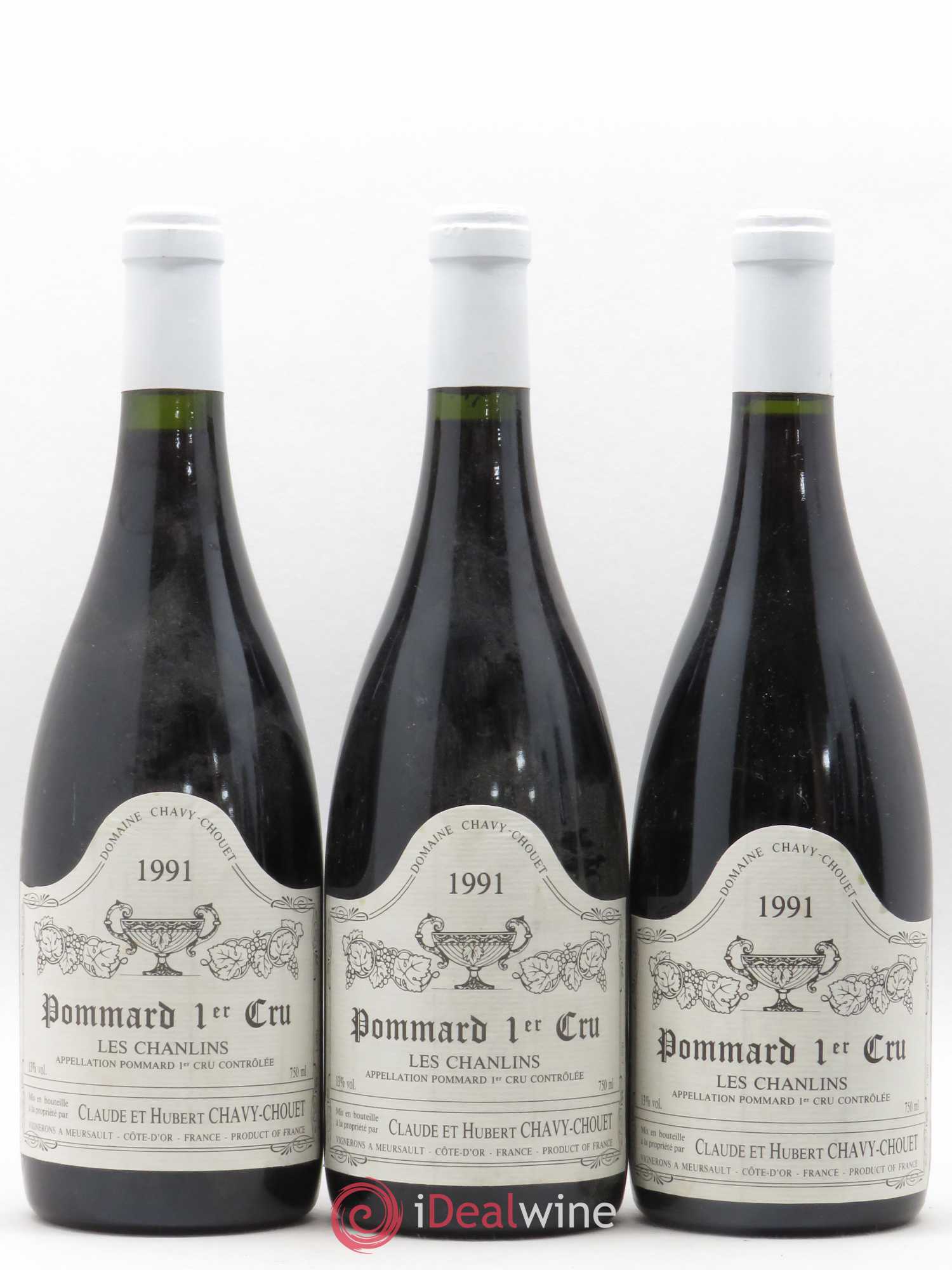 Pommard 1er Cru Les Chanlins Chavy-Chouet 1991 - Lot de 6 bouteilles - 1