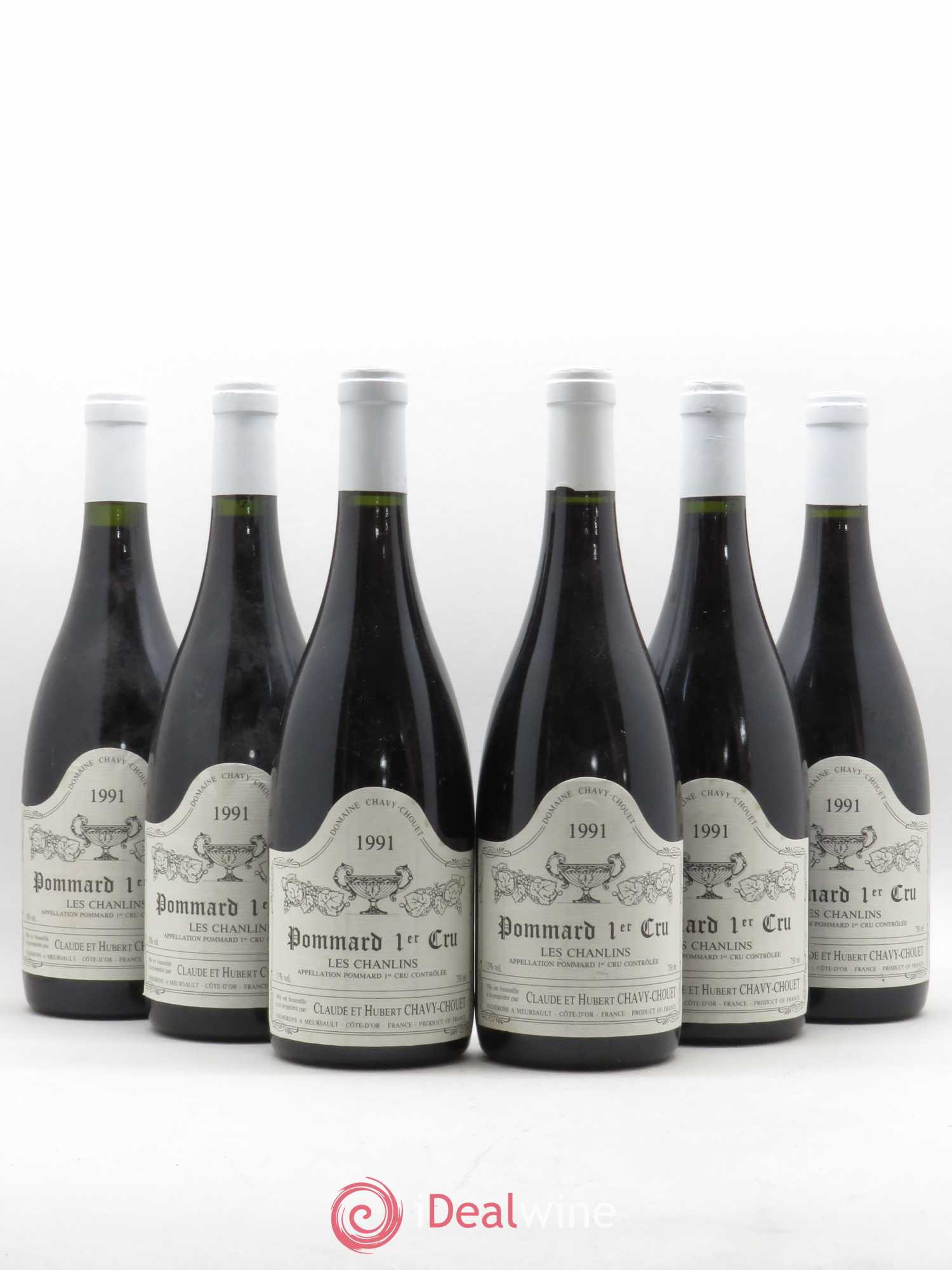 Pommard 1er Cru Les Chanlins Chavy-Chouet 1991 - Lot de 6 bouteilles - 0