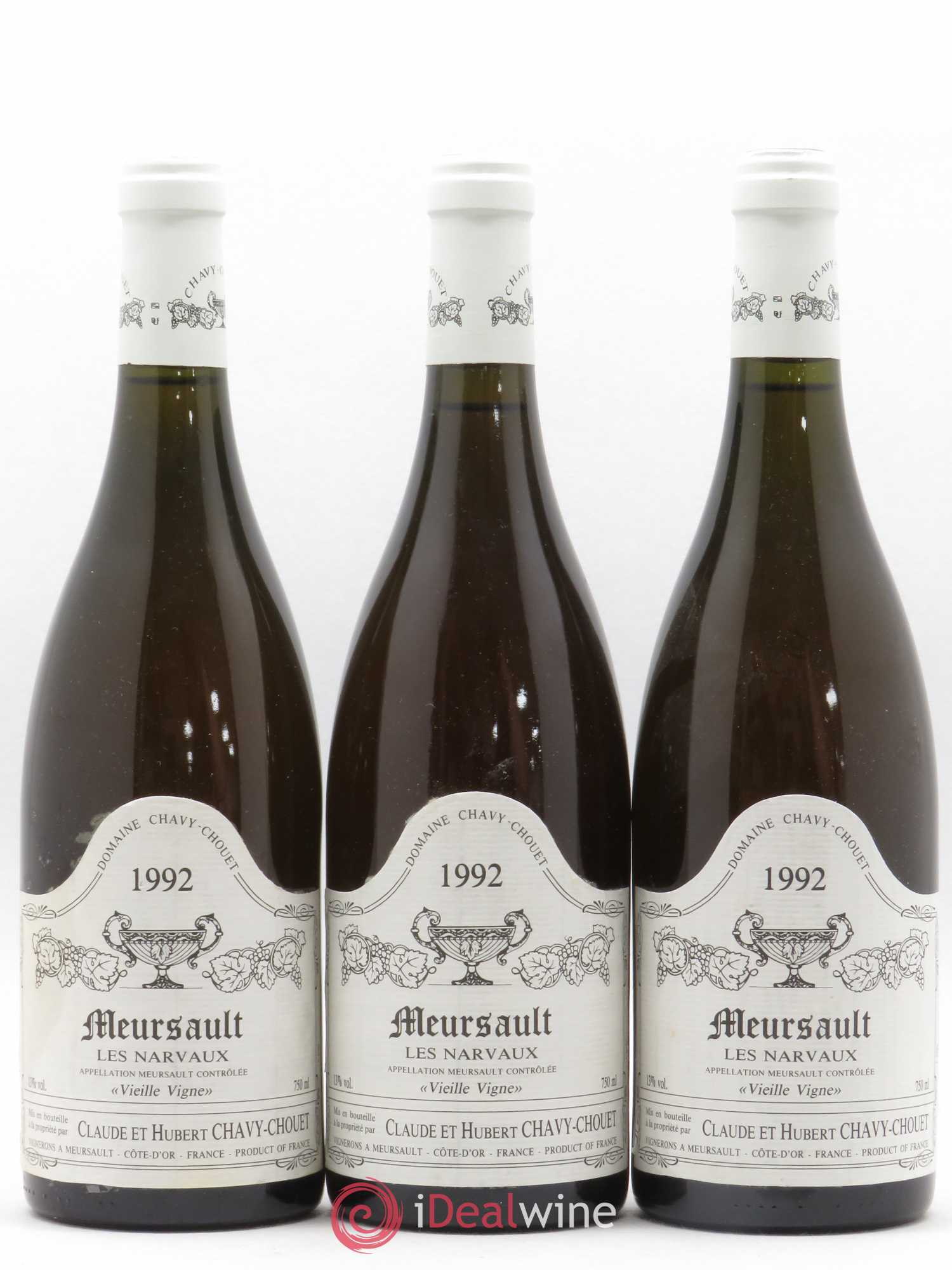 Meursault Les Narvaux Chavy-Chouet Vieilles vignes 1992 - Lot de 6 bouteilles - 2