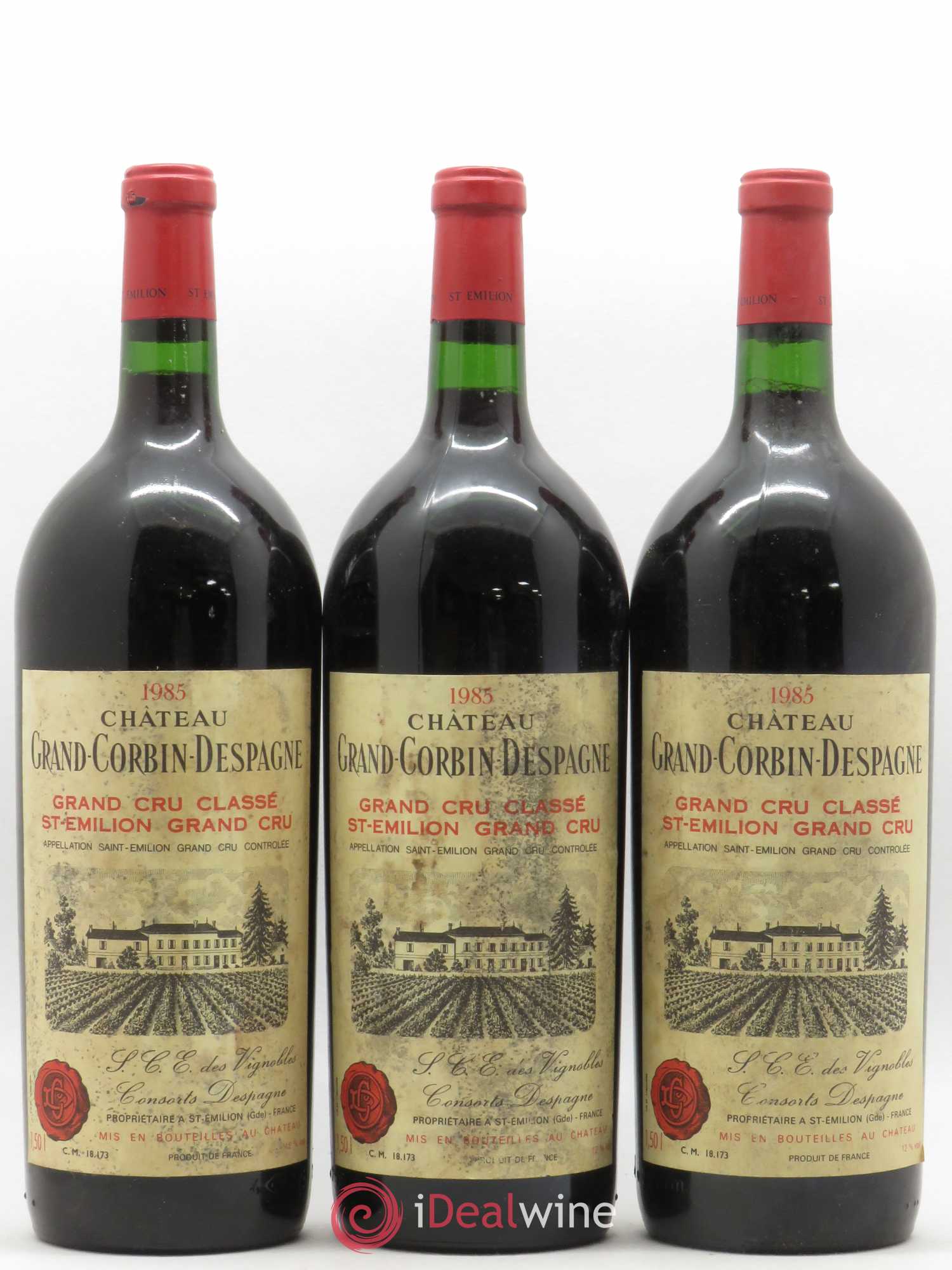 Château Grand Corbin Despagne Grand Cru Classé 1985 - Lot de 6 magnums - 2