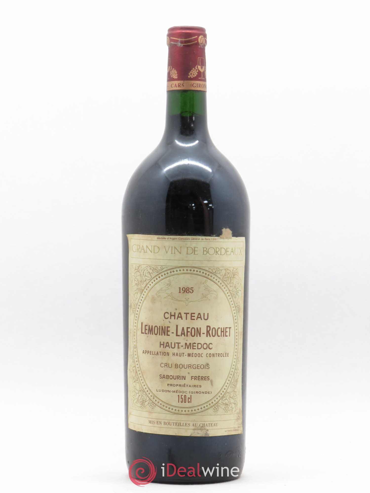 Haut Médoc Château Lemoine Lachon Rochet 1985 - Lot de 1 magnum - 0