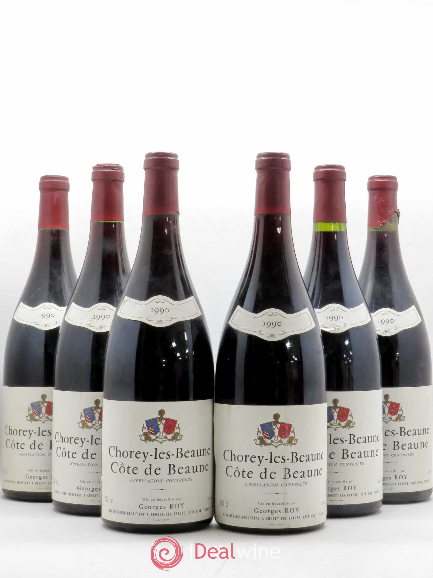 Chorey-lès-Beaune Domaine Georges Roy 1990 - Posten von 6 Magnum - 0