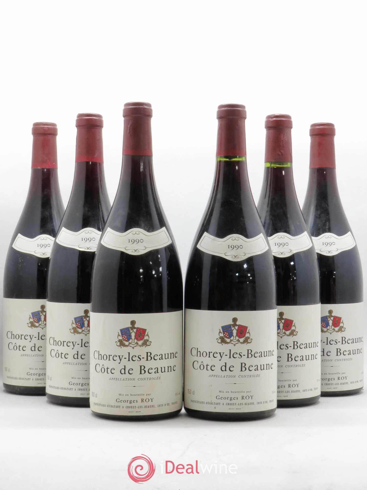 Chorey-lès-Beaune Domaine Georges Roy 1990 - Posten von 6 Magnum - 0